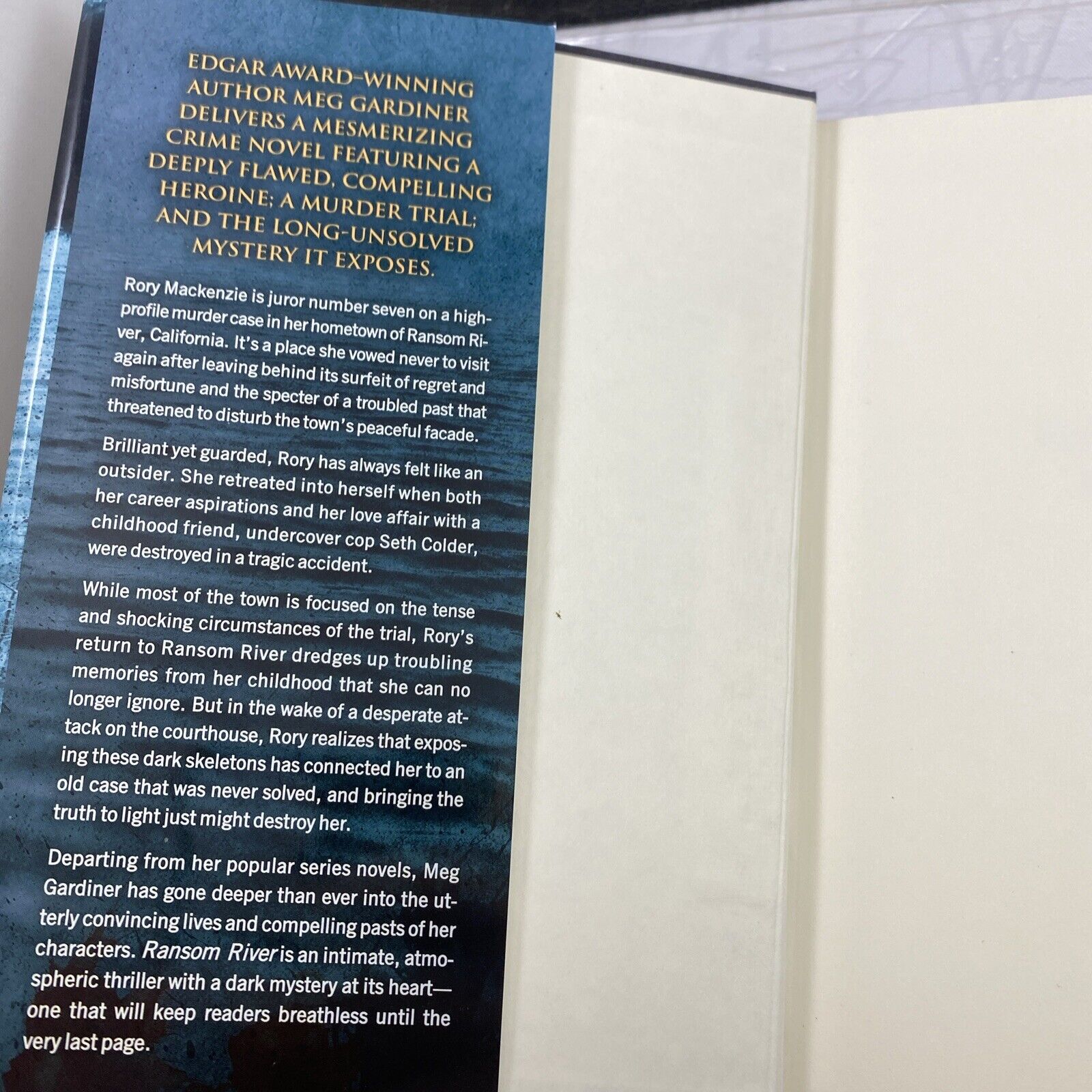 Ransom River Hardcover Meg Gardiner Dutton Book Club Edition Very Good Novel