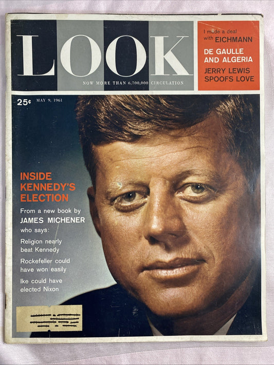 Look Magazine 5/9/1961 "Inside Kennedy's Election" Book by James Michener