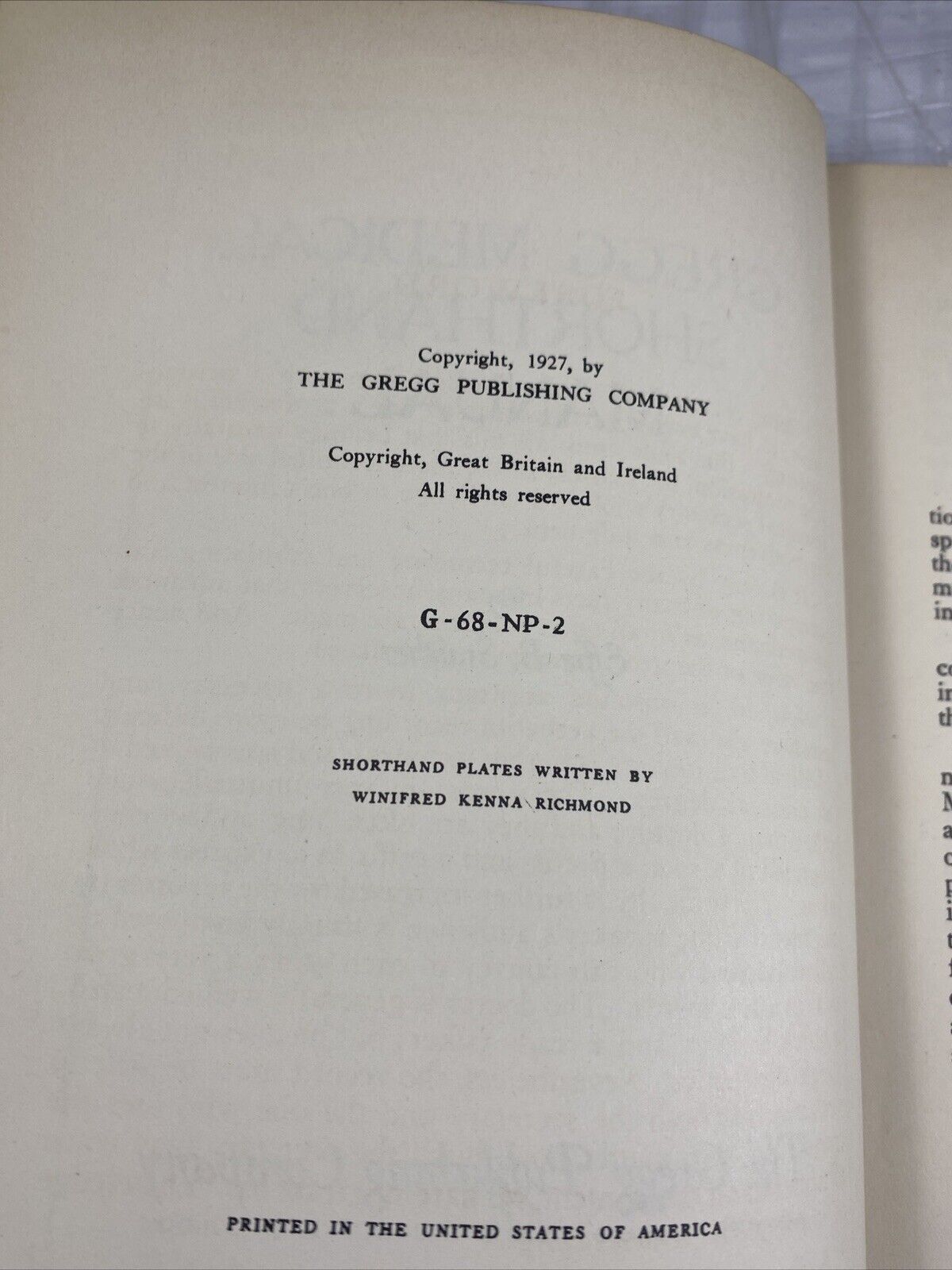 Gregg Medical Shorthand Manual by Effie Smither, copyright 1927 Antique HC Good