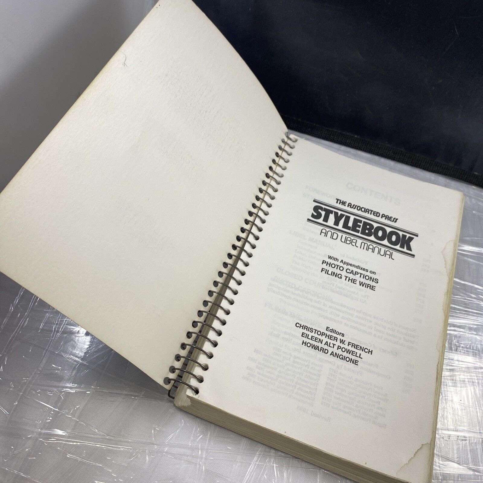 Associated Press Stylebook and Libel Manual Vintage 80s 1984 DIY Guidebook Terms