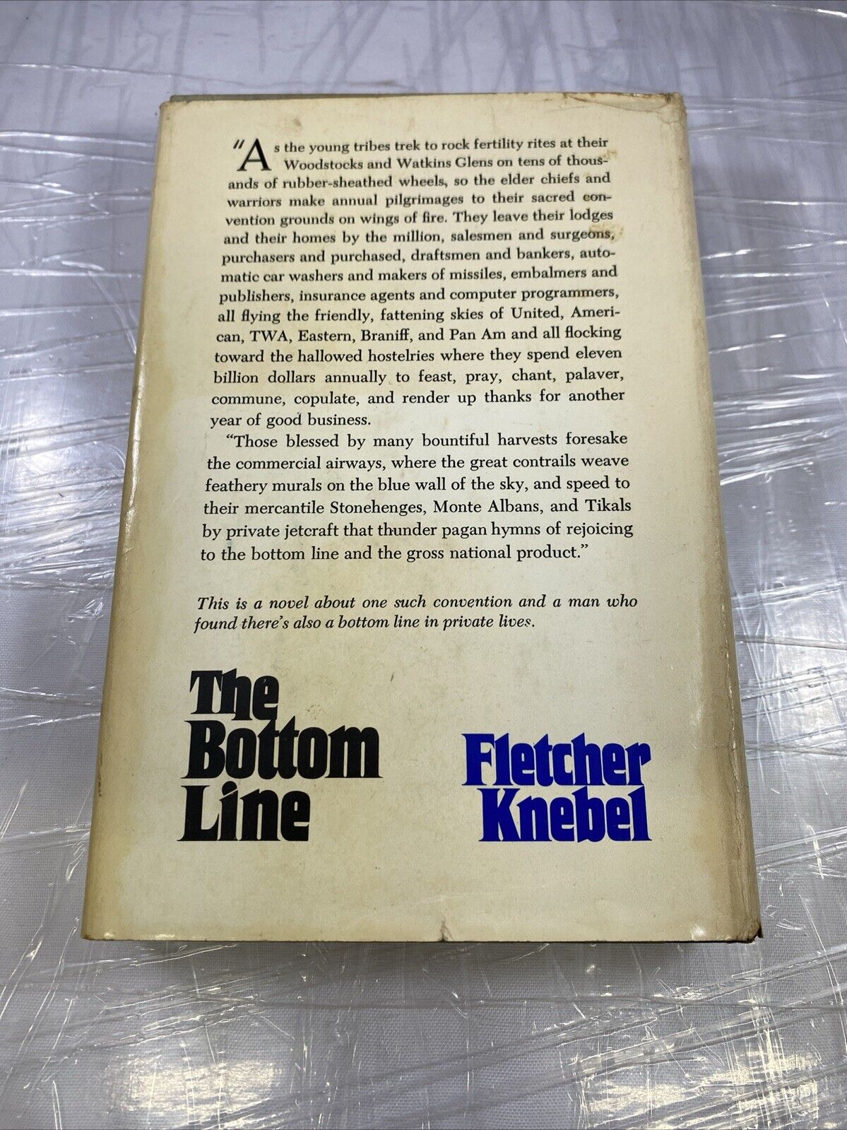 The Bottom Line By Fletcher Knebel BCE GOOD! UNMARKED