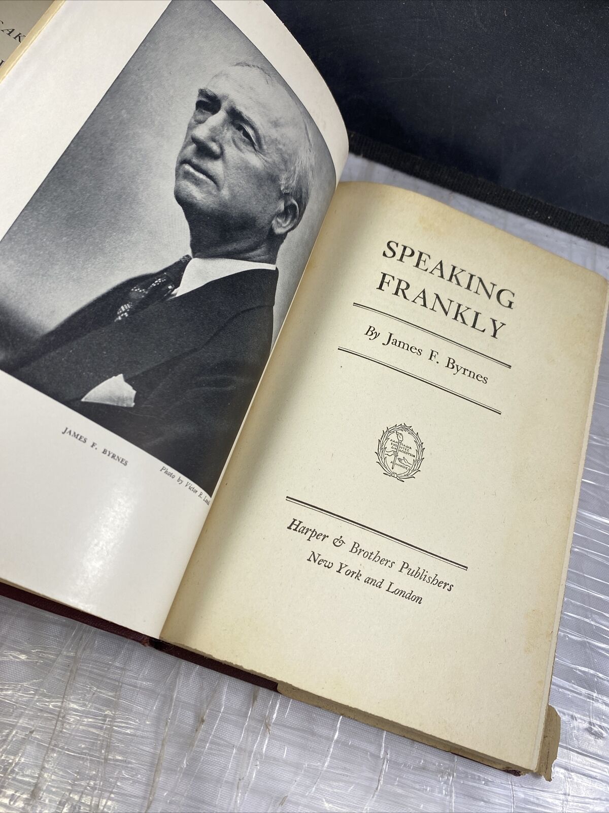 Speaking Frankly by James Byrnes Secretary of State 1947 First Edition