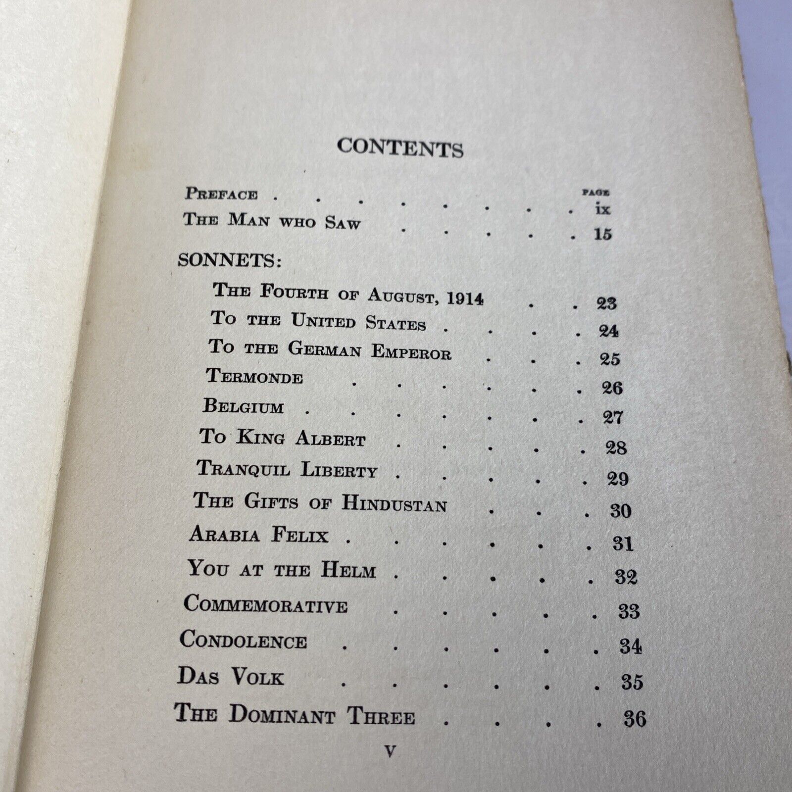 The Man Who Saw & Other Poems by William Watson - Antique Poetry Book 1900s