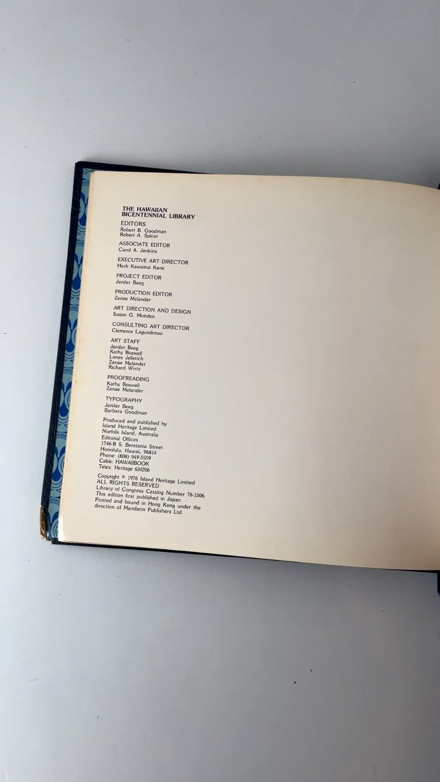 Captain Cook in Hawaii by Donna Barron Limited Edition 1976 Signed