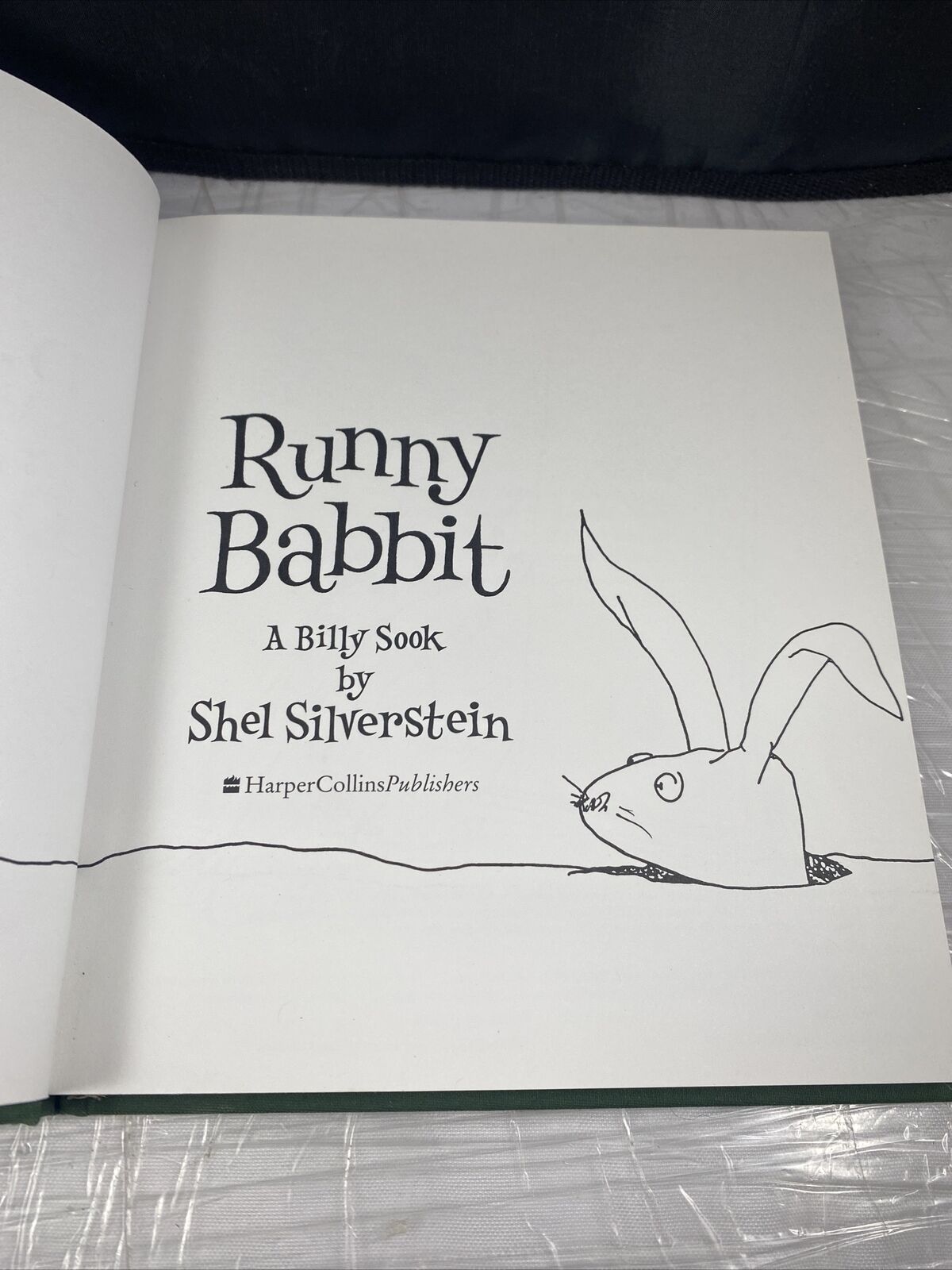 Runny Babbit Shel Silverstein Book Vintage Poem Drawing Picture Bunny Rabbit
