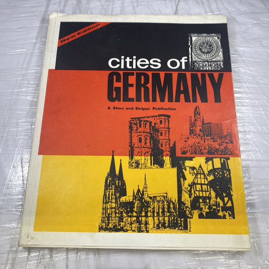 Cities Of Germany, A Stars And Stripes Publication Vintage 60s Travel Book Photo