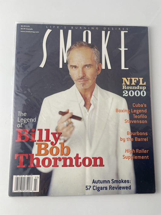 Vintage Smoke Magazine Fall 2000 Billy Bob Thornton NFL Cuba Boxing Cigars