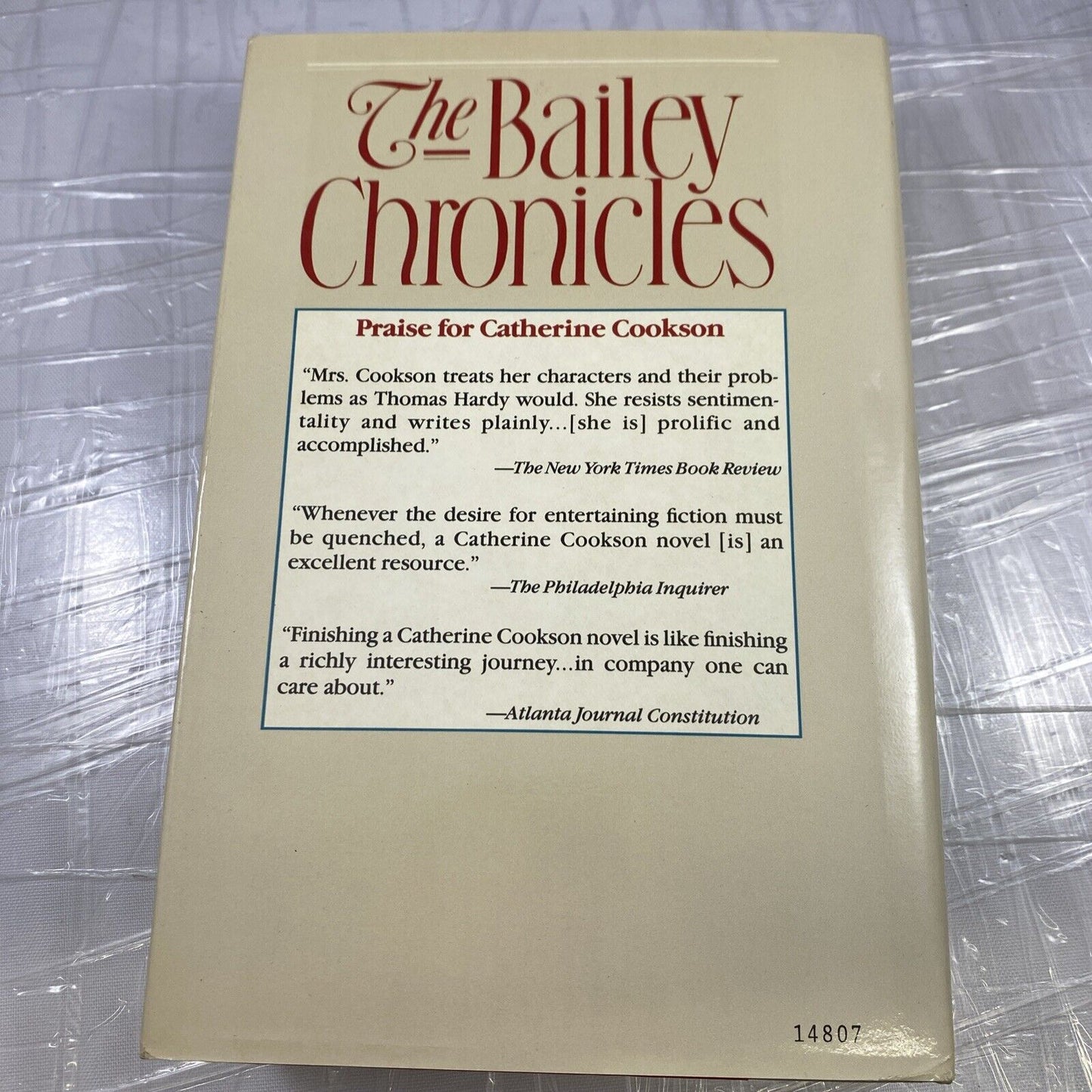 The Bailey Chronicles book Catherine Cookson Fiction Novel Book Club Ed