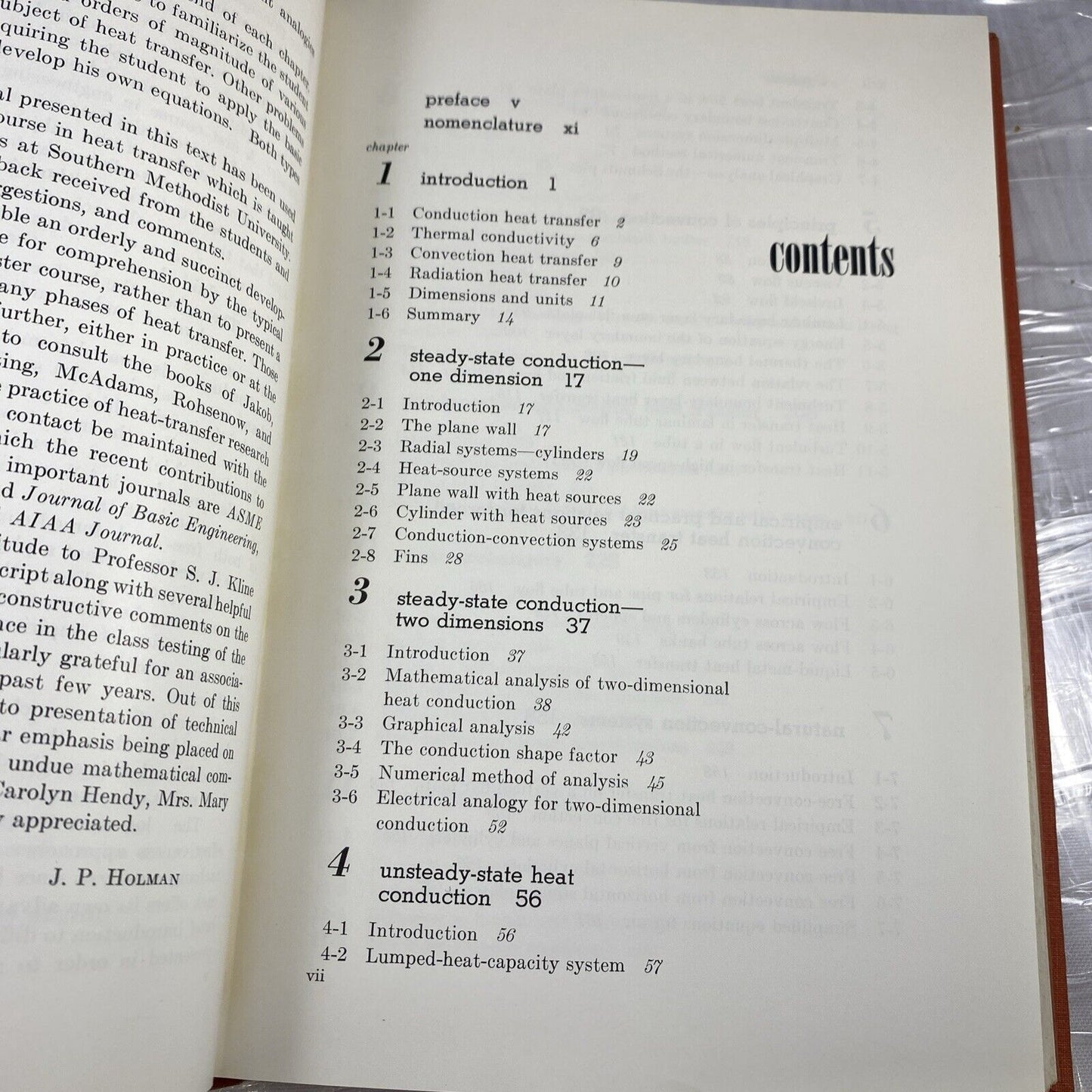 Heat Transfer J.P. Holman McGraw Hill 1963 Vintage 60s Science College Textbook