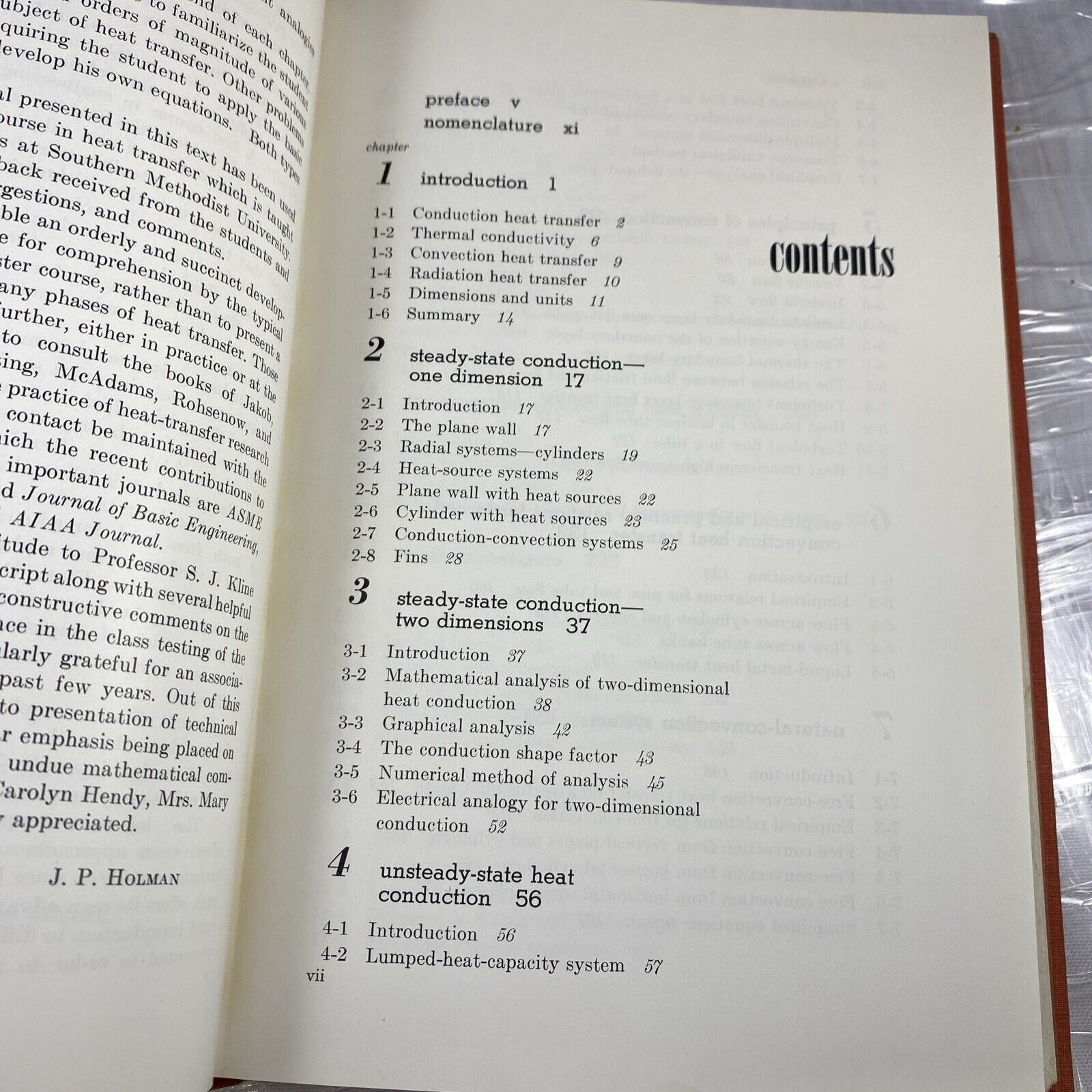 Heat Transfer J.P. Holman McGraw Hill 1963 Vintage 60s Science College Textbook