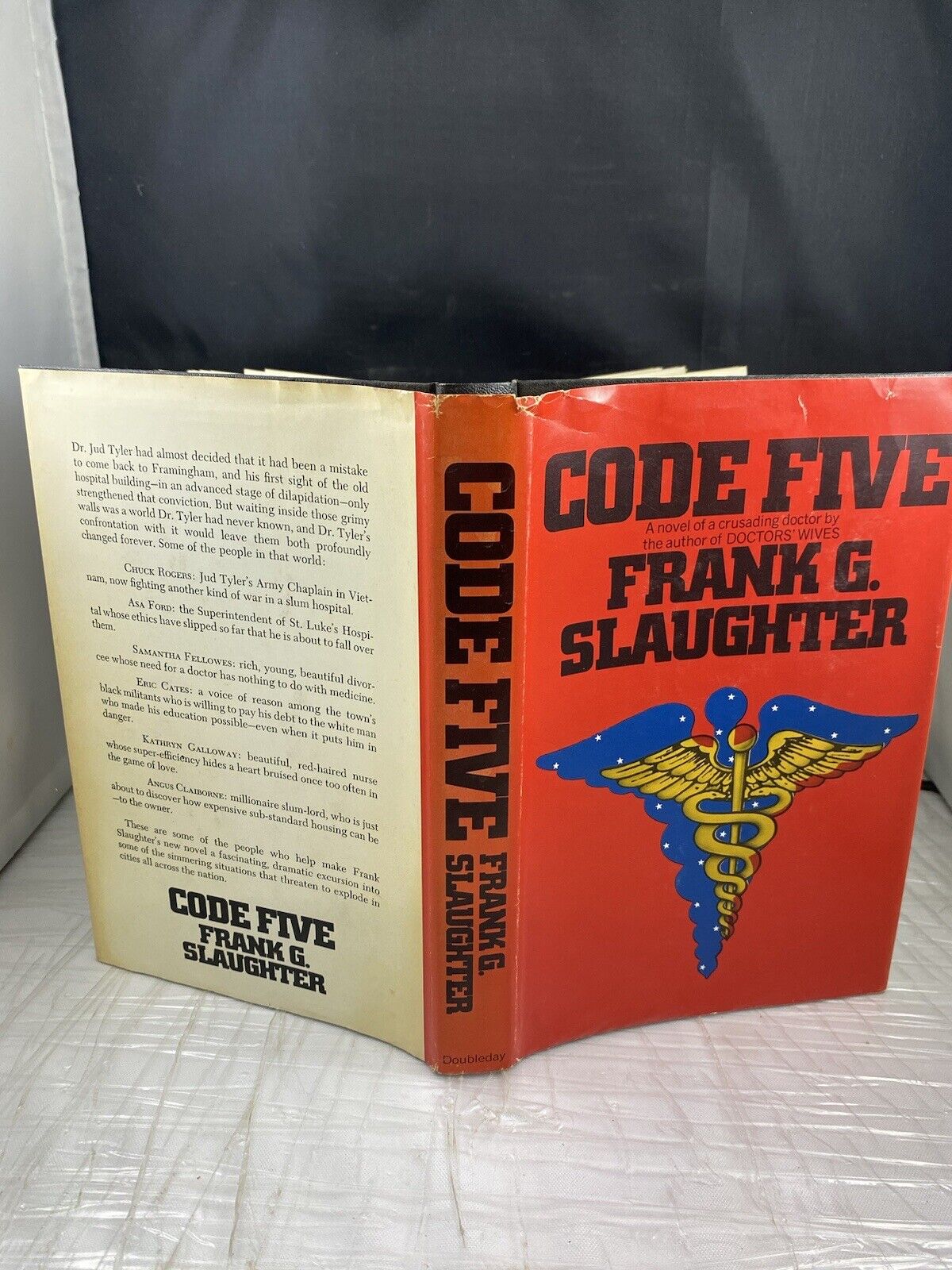 Code Five by Frank G Slaughter 1971 Hardcover BCE Vintage 70s Medical Fiction