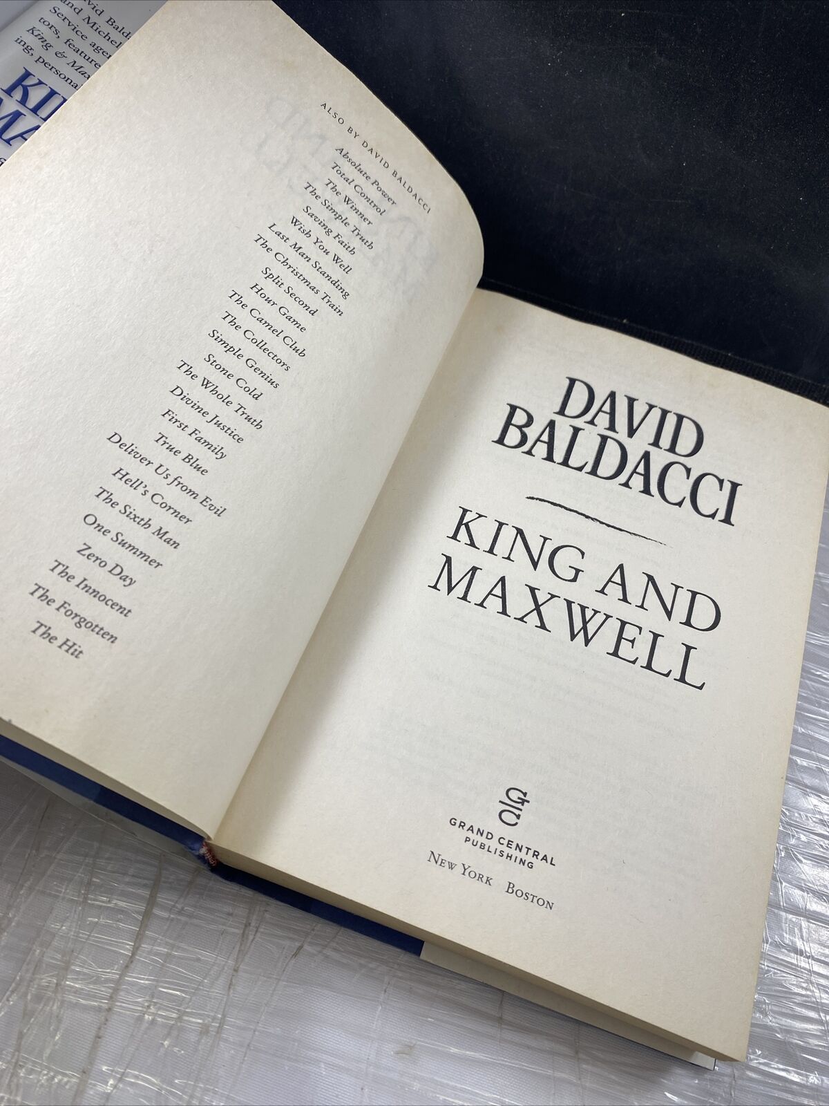 King and Maxwell by David Baldacci - 2013 Hardcover - First Edition First Print