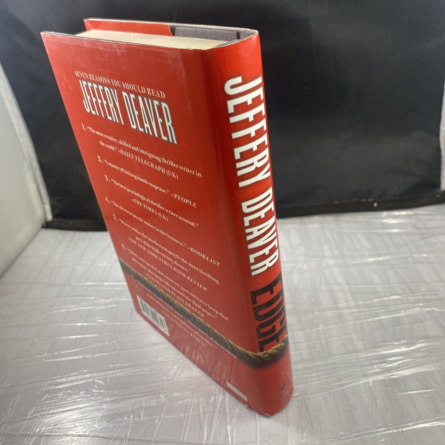 Edge by Jeffery Deaver (2010, Hardcover) Mystery Thriller Book Club Edition. VG!