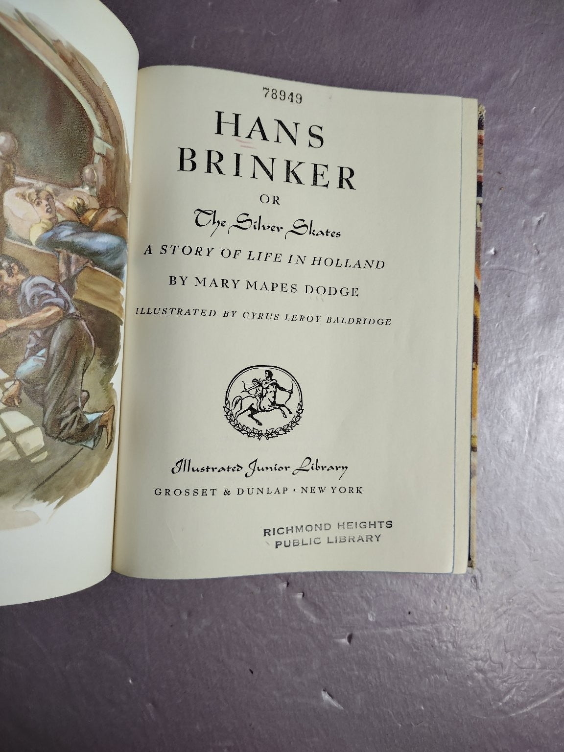 Hans Brinker Silver Skates Mary Mapes Dodge Illustrated Junior Library Grosset
