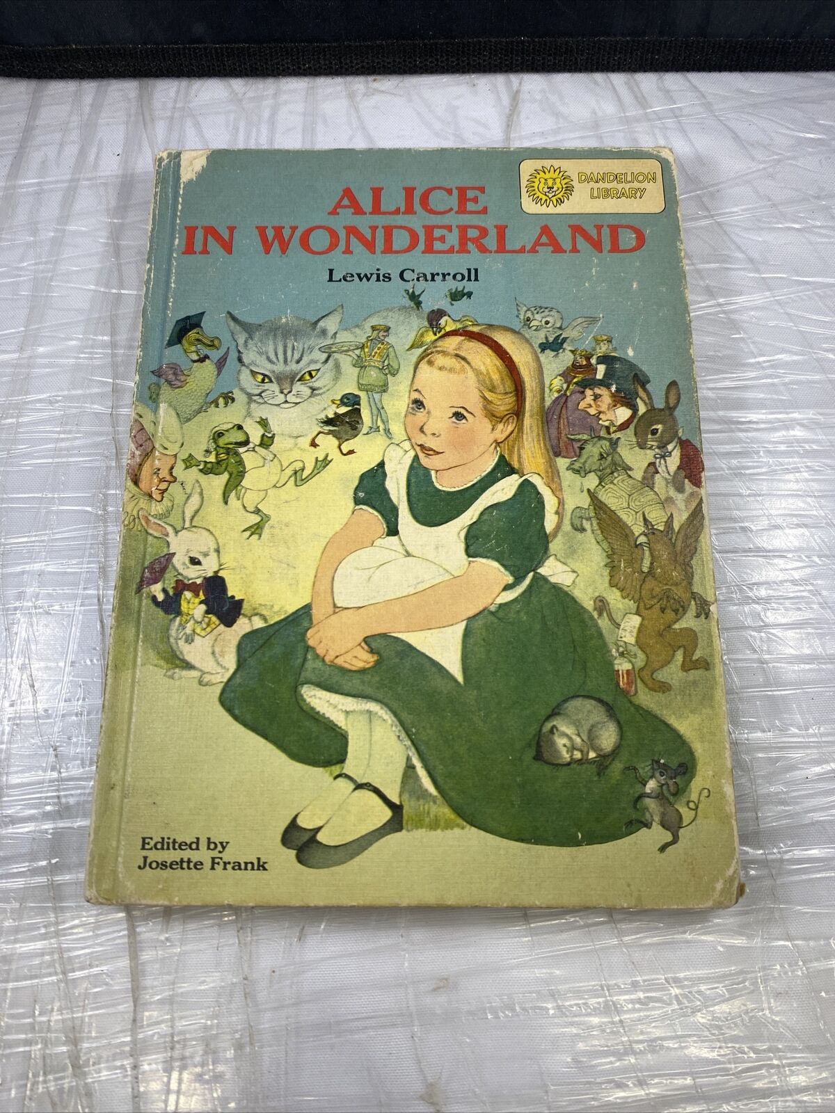 Vintage 1957 PETER PAN and 1955 ALICE IN WONDERLAND Dual Book, Dandelion Library