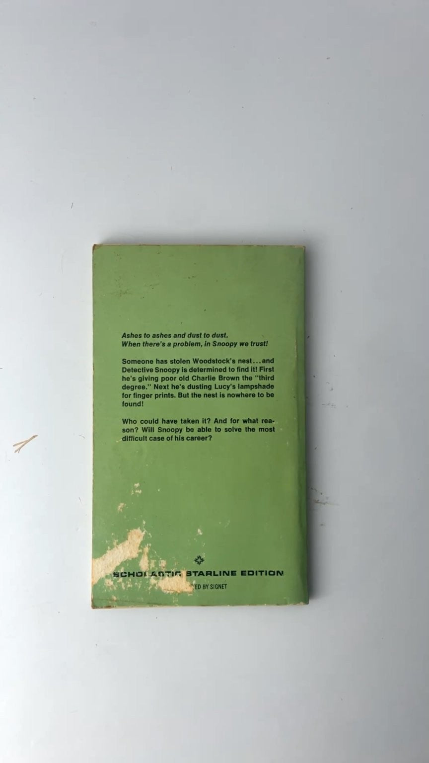 It's a Mystery Charlie Brown Charles M Schulz Scholastic Starline