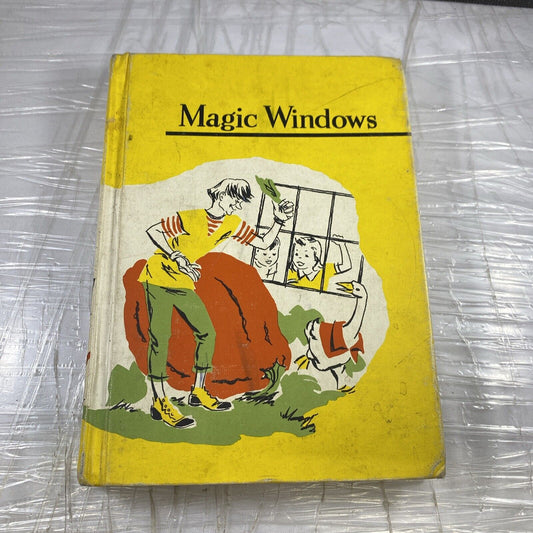 Magic Windows Sheldon Basic Reading Allyn & Bacon 1957 HC Vintage 50s Worn Old