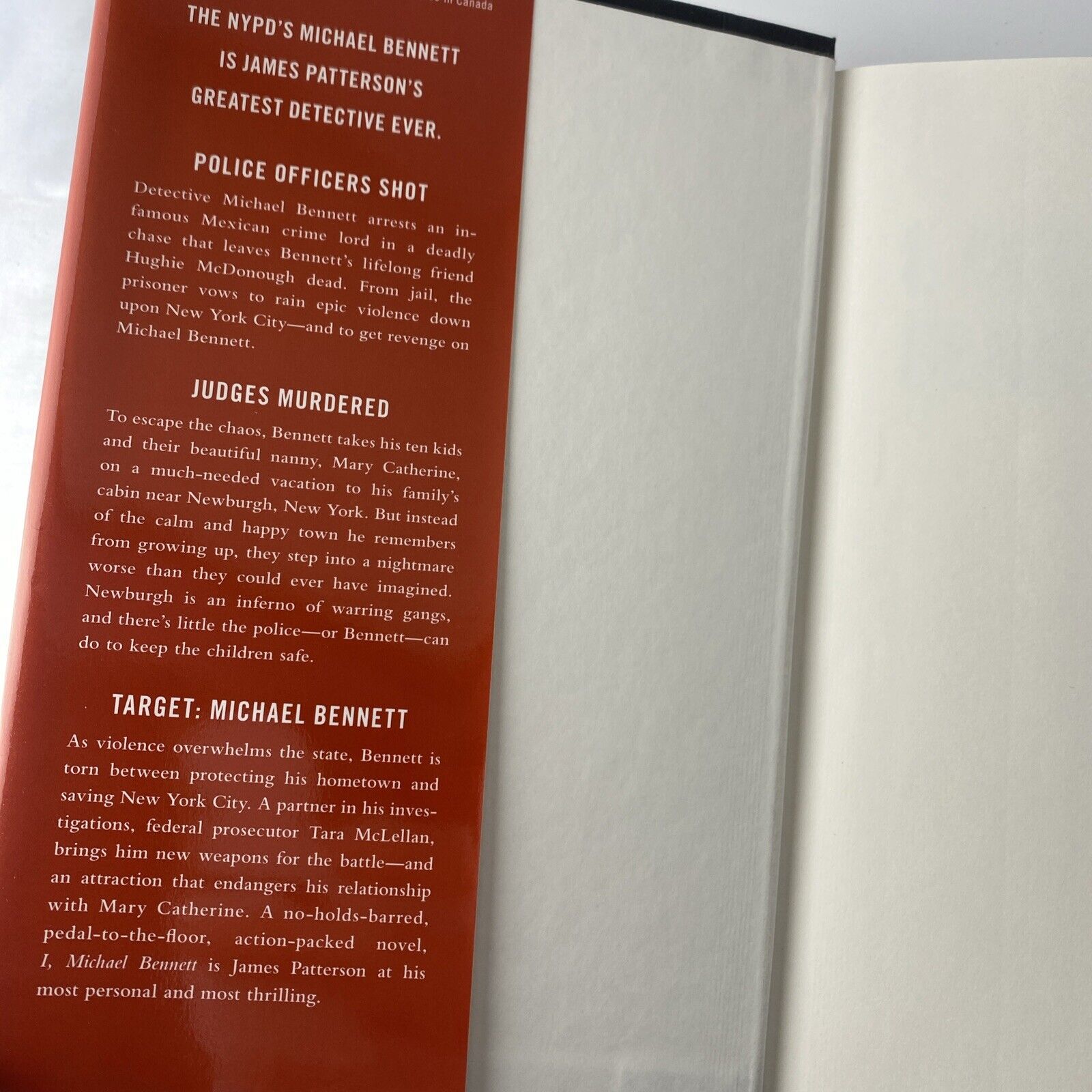 I, Michael Bennett by James Patterson and Michael Ledwidge (2012, Hardcover) 1st