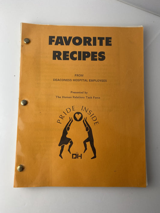 Vintage Favorite Recipes Deaconess Hospital Employee Cookbook Softcover Communit