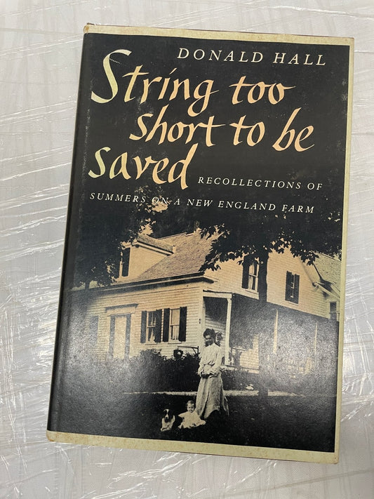 String Too Short to Be Saved Donald Hall Book Club Edition 1979 Memoir