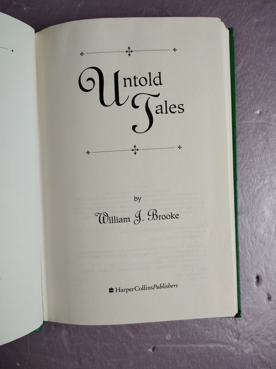 Untold Tales William J. Brooke 1992 Fairy Tales Children's HarperCollins