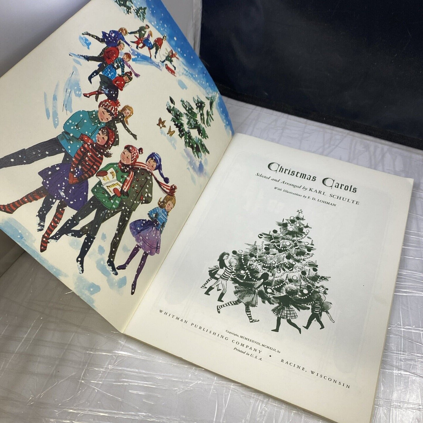 vintage whitman christmas Carols Songbook Sheet Music Holiday Songs