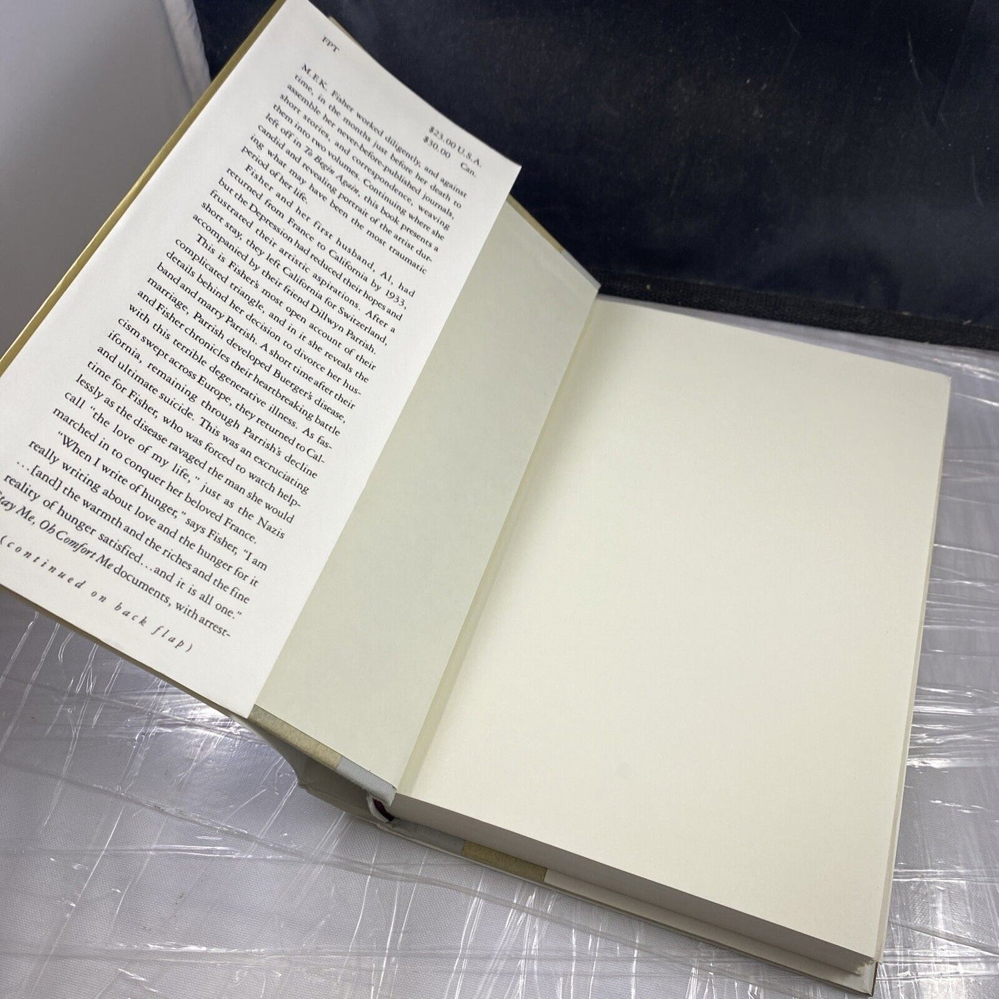 Stay Me, Oh Comfort Me: Journals and Stories 1933-1941 by MFK Fisher HC DJ 1993
