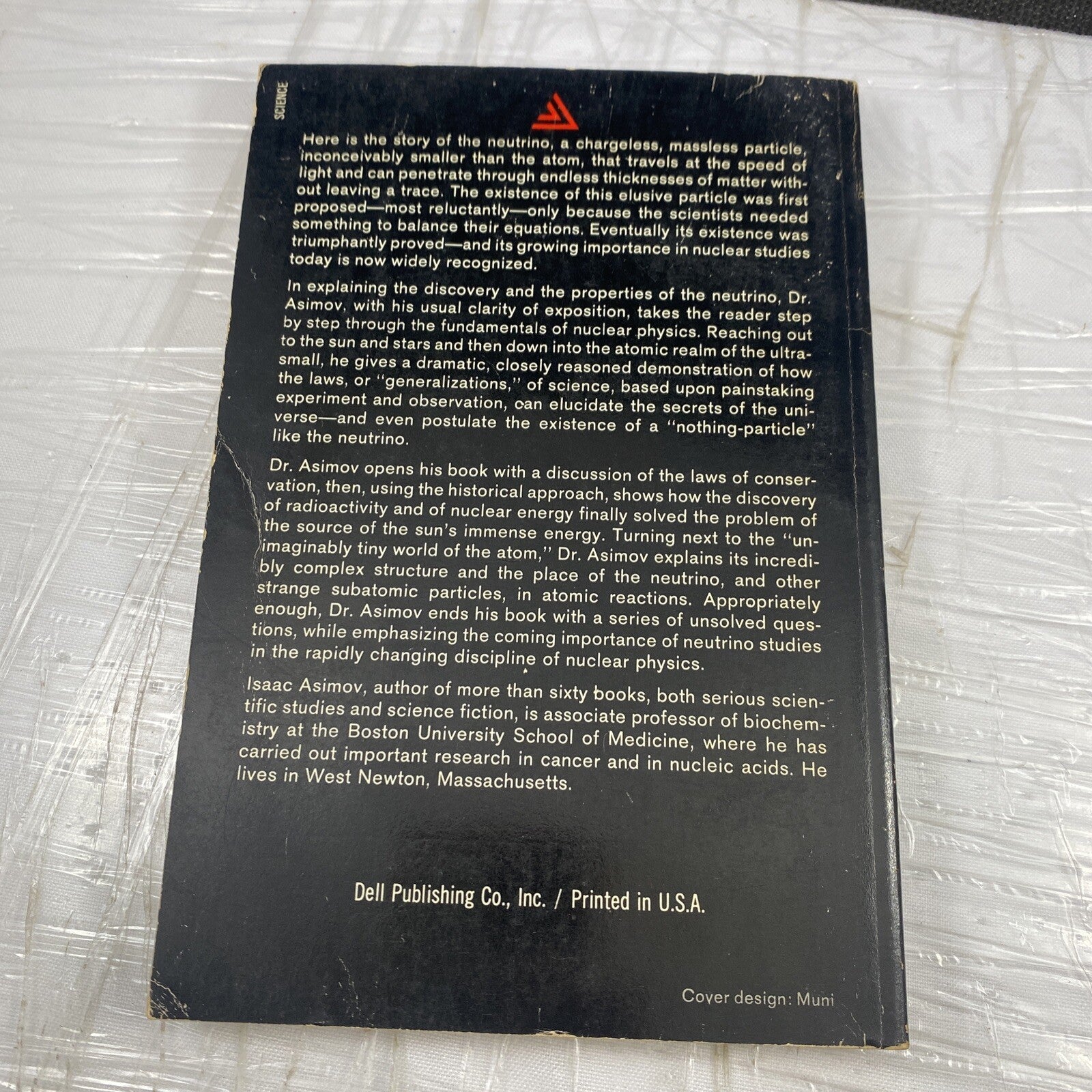 The Neutrino Isaac Asimov PPB First Print 1967 Delta Ghost Particle 60s Science