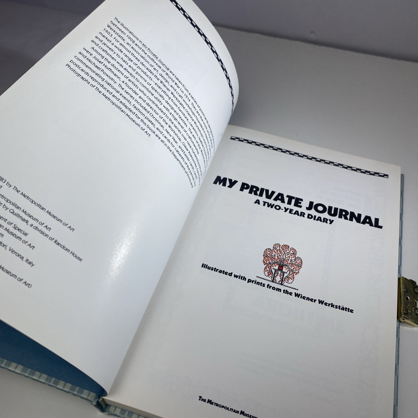 Vintage 1984 My Private Journal The Metropolitan Museum Of Art Read Desc Nice!