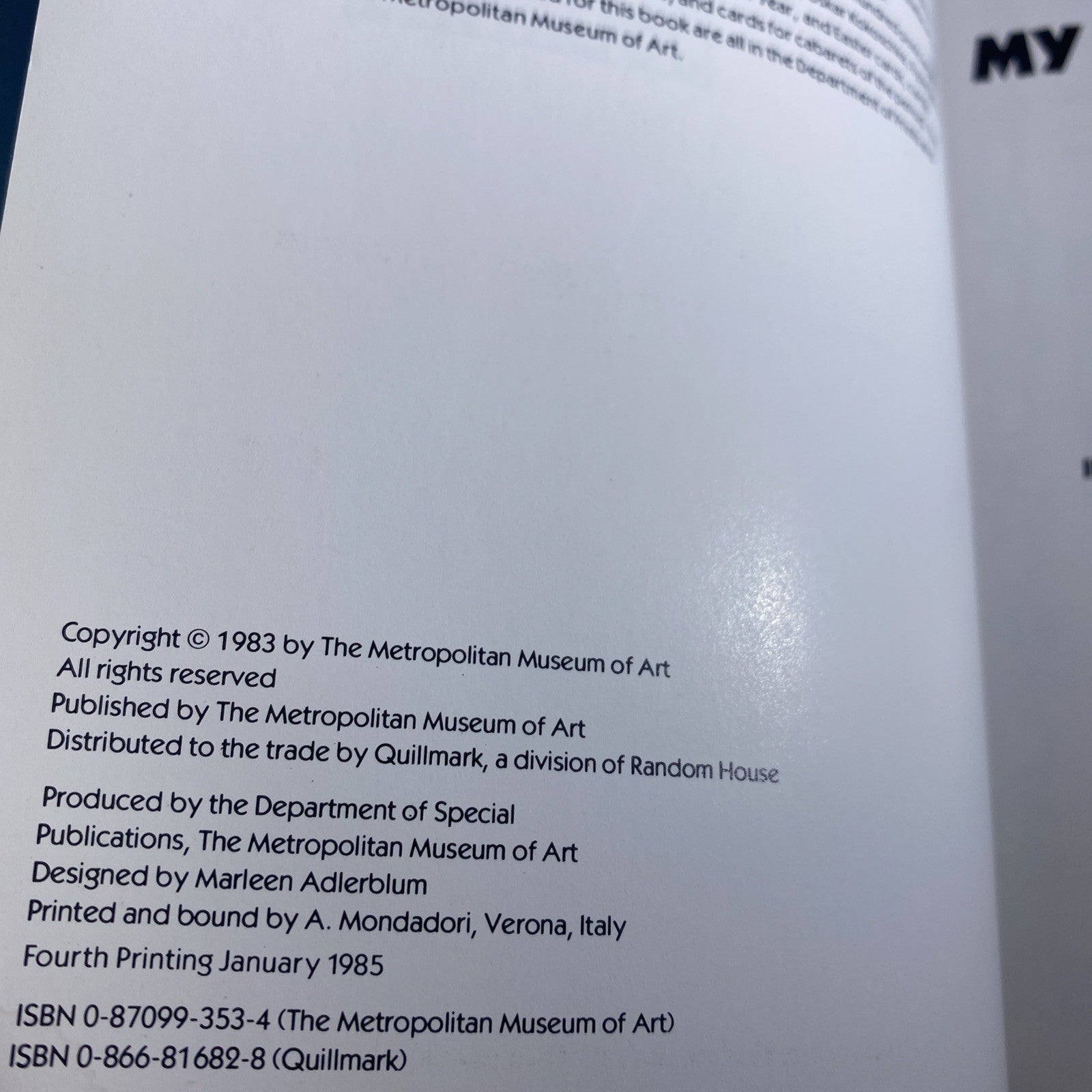 Vintage 1984 My Private Journal The Metropolitan Museum Of Art Read Desc Nice!