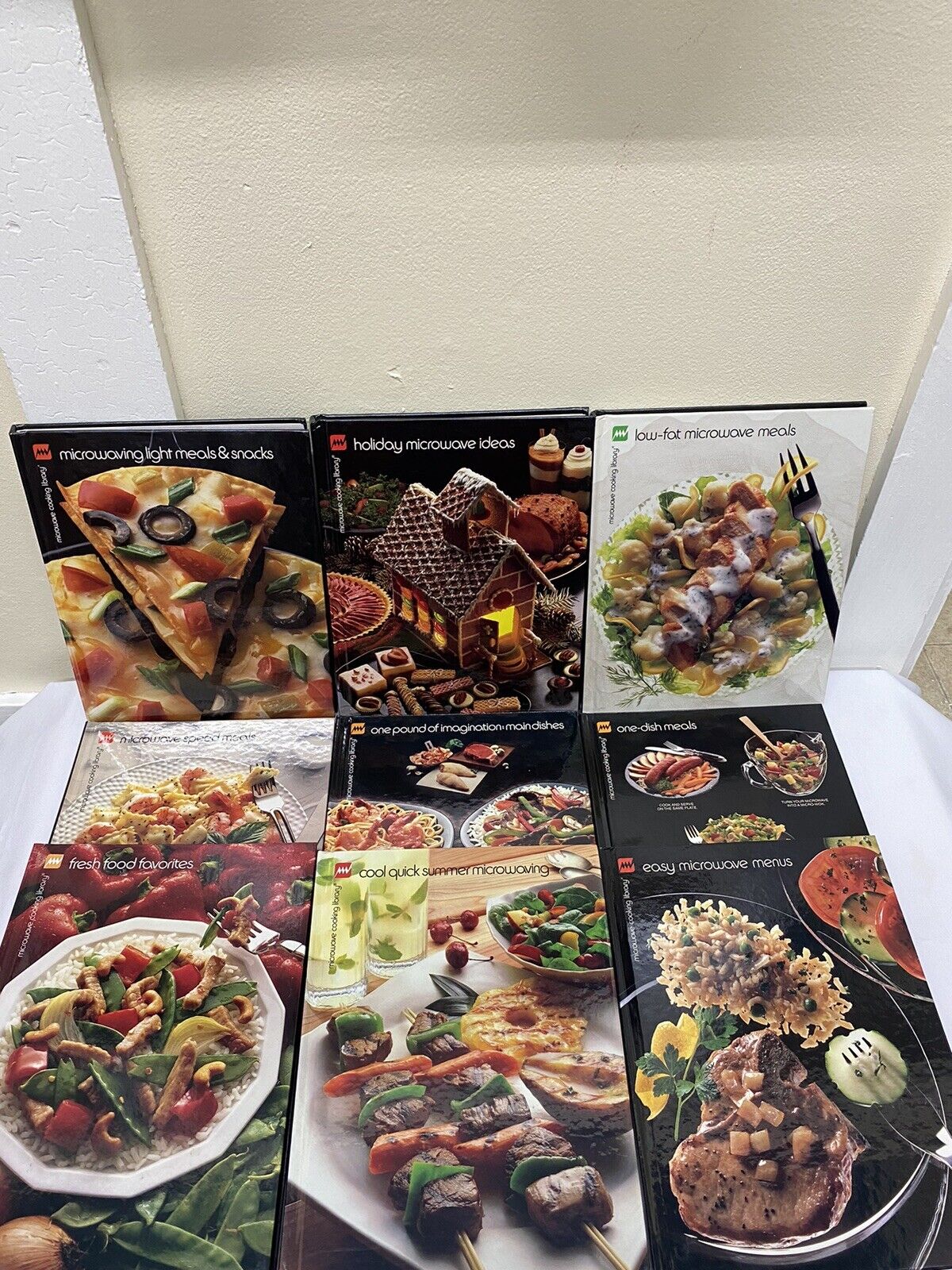 Vintage Microwave Cooking Library Bundle Lot Of 9 Cookbook Set Collection