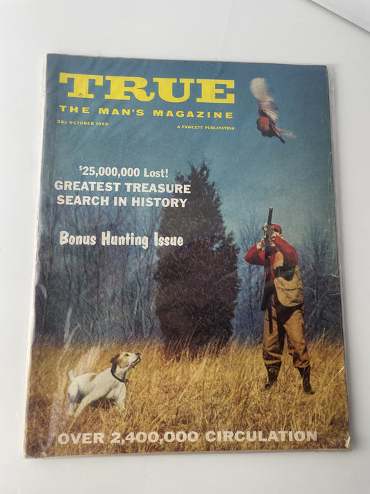 Vintage 1958 True The Man's Magazine October Greatest Treasure Bonus Hunting