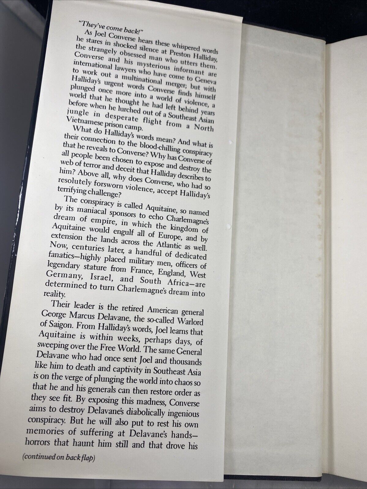 Aquitaine Progression by Robert Ludlum (1985, Hardcover) FAST SHIPPING GOOD