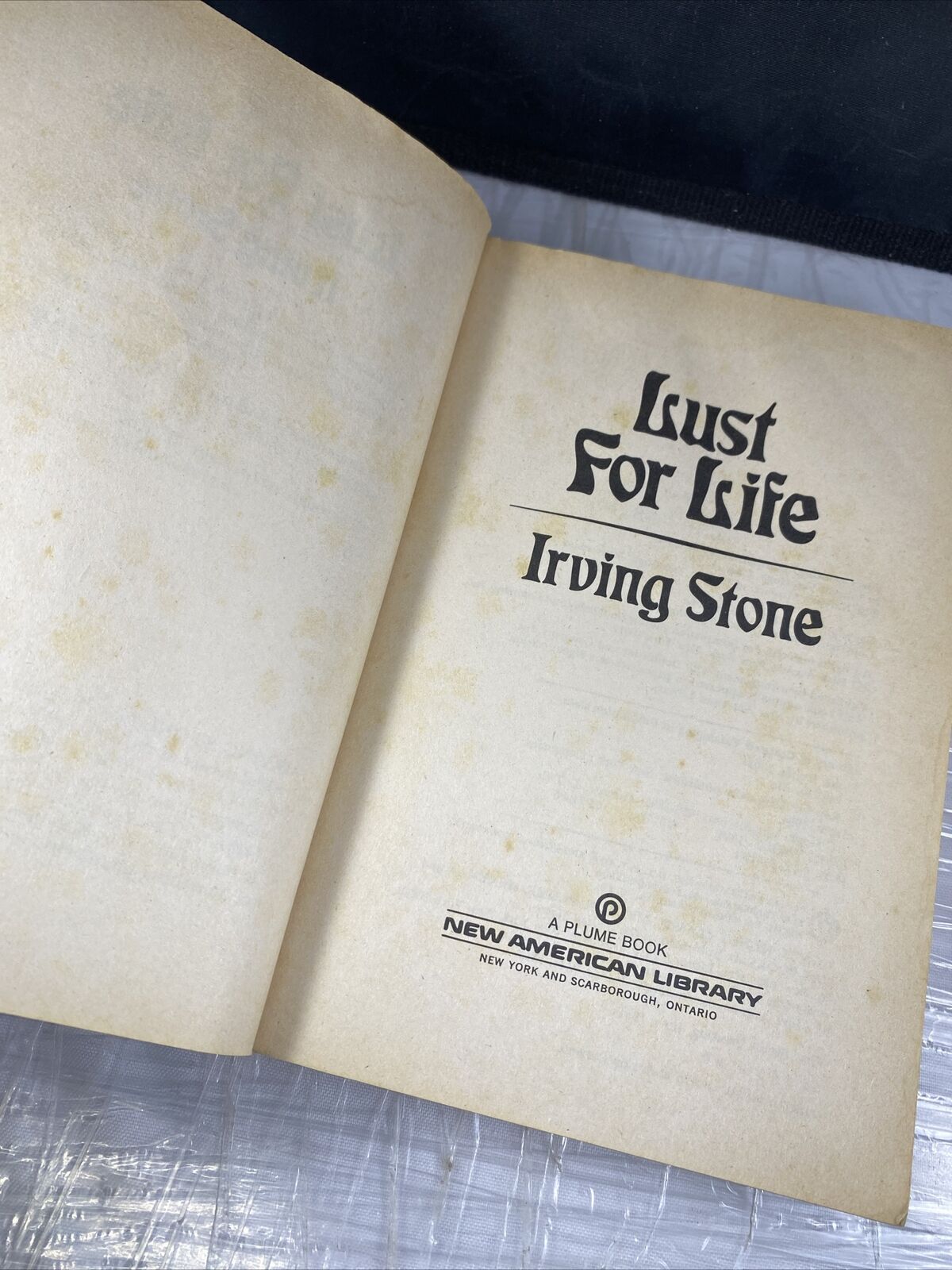 Lust for Life Paperback Irving Stone 50th Anniversary  First Plume Print
