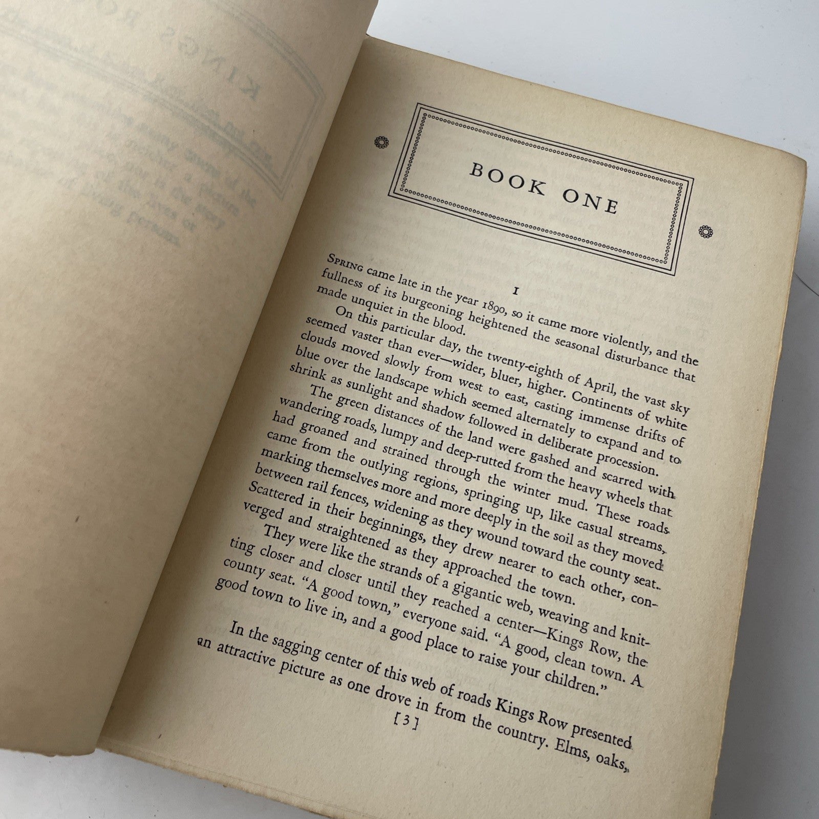 Vintage 40s Literature kings row henry bellamann 1940 Hardcover Book
