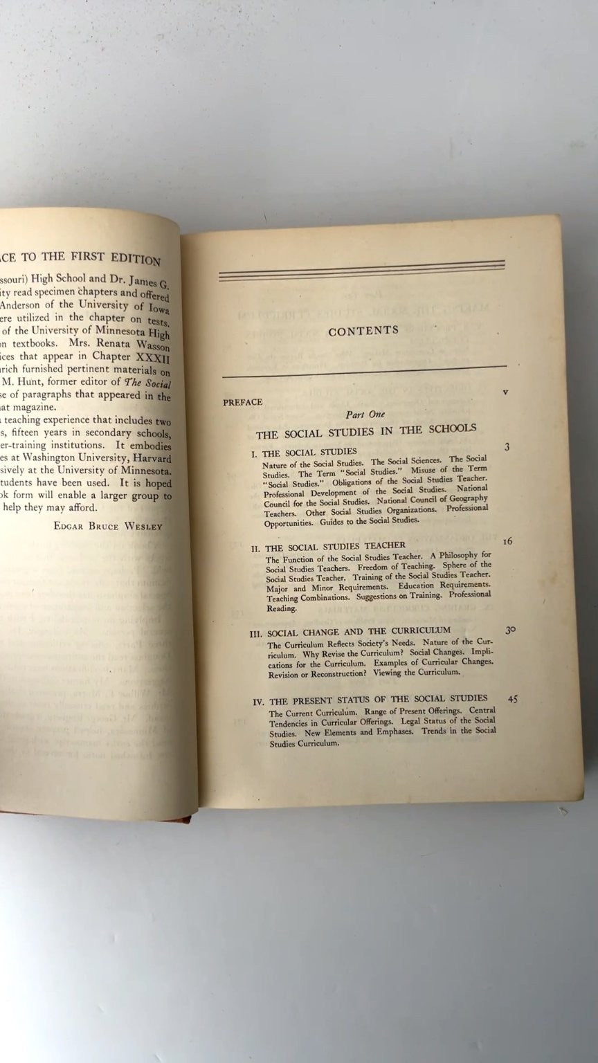 Teaching the Social Studies Edgar Bruce Wesley Second Edition 1942