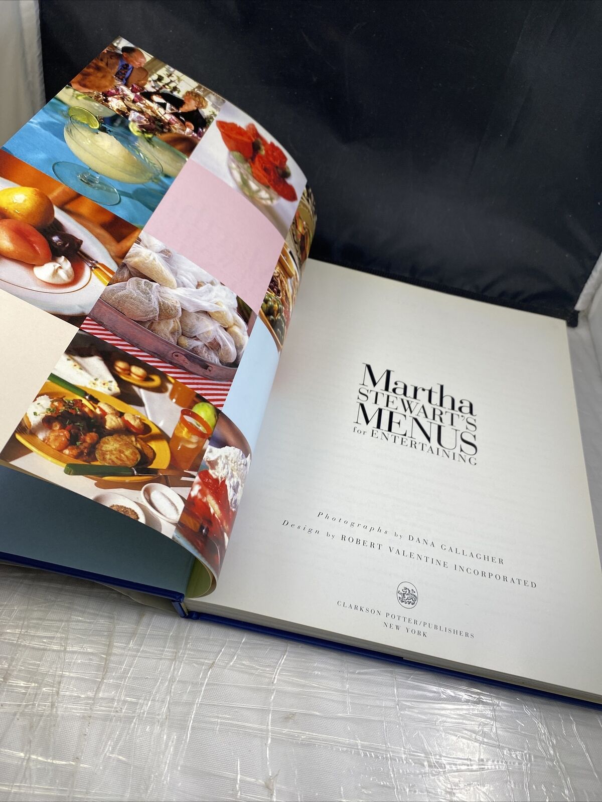 Signed Martha Stewart's Menus for Entertaining by Martha Stewart 90s Cookbook