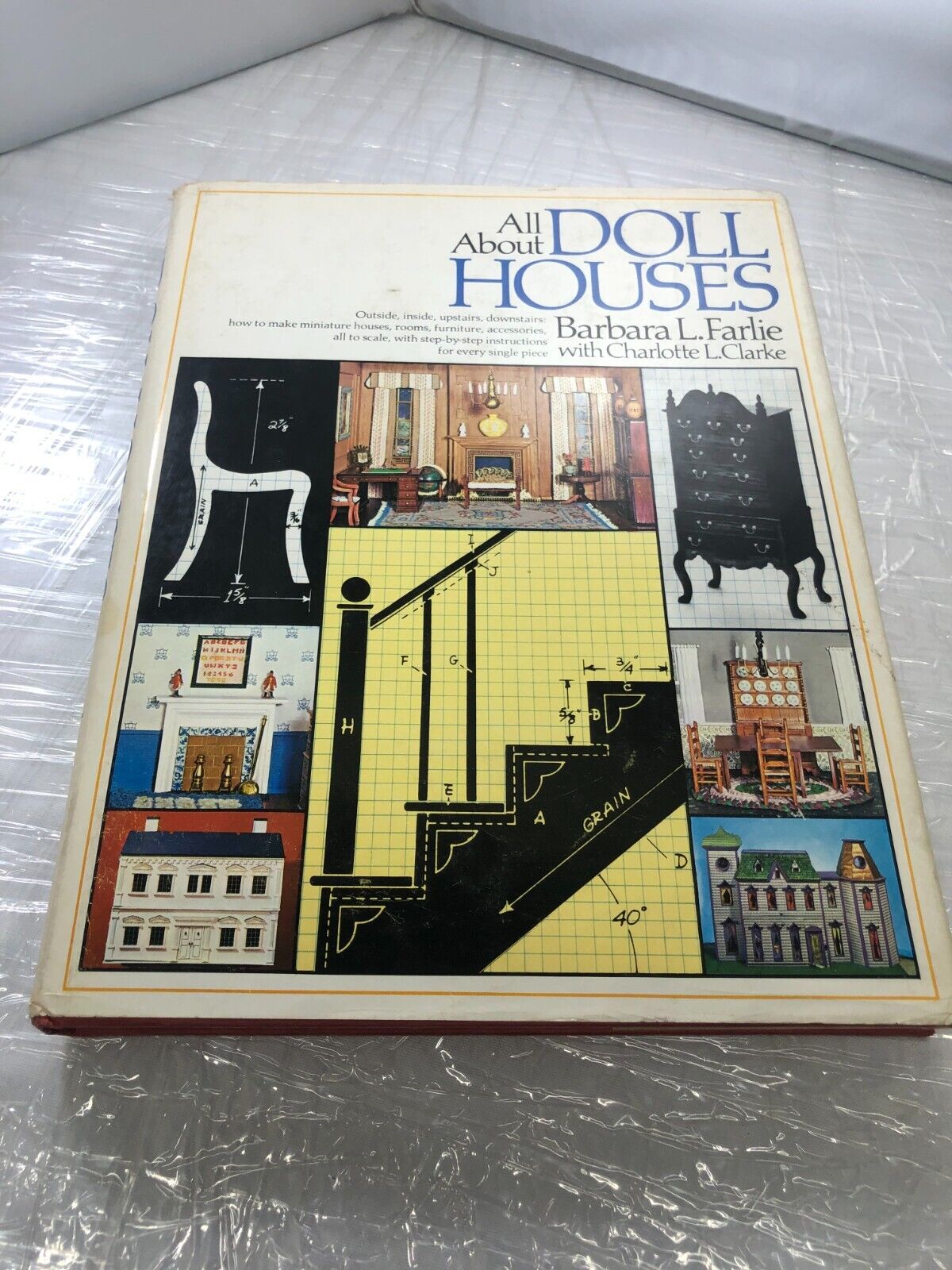 Vintage Book ALL ABOUT DOLL HOUSES By Barbara L. Farlie - Hardcover GUC