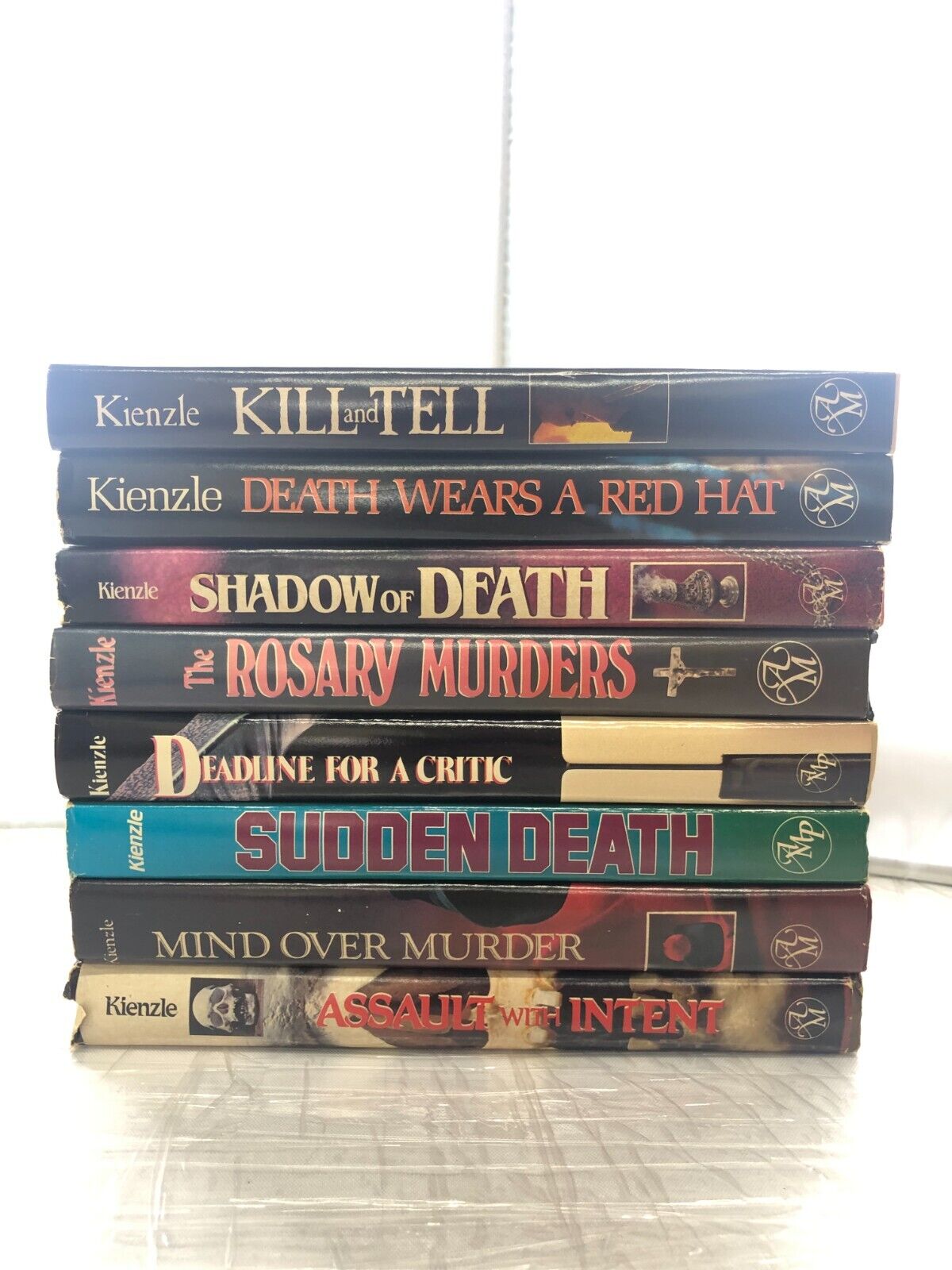 Murder Mystery Novels William Kienzle Vintage Book Lot of 8 Hardcover with DJ