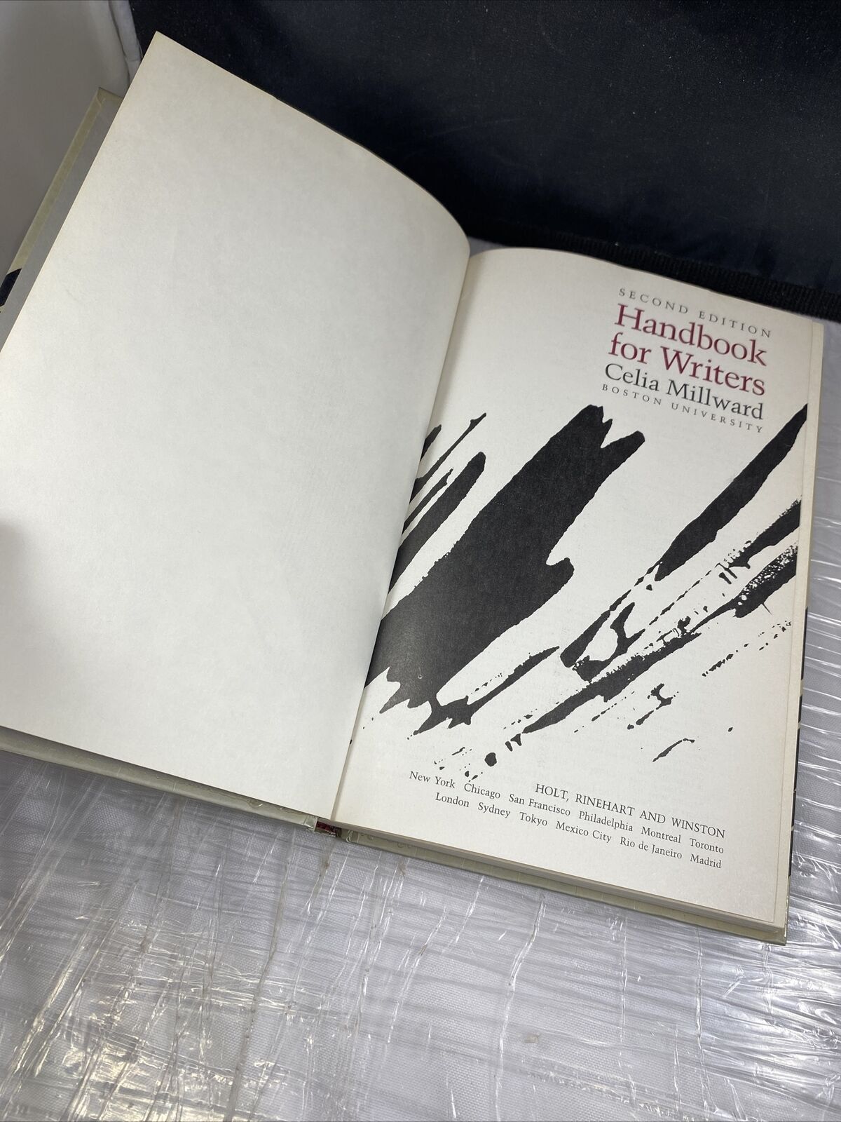 C. M. Millward HANDBOOK FOR WRITERS  2nd Edition Vintage 80s Writing Textbook