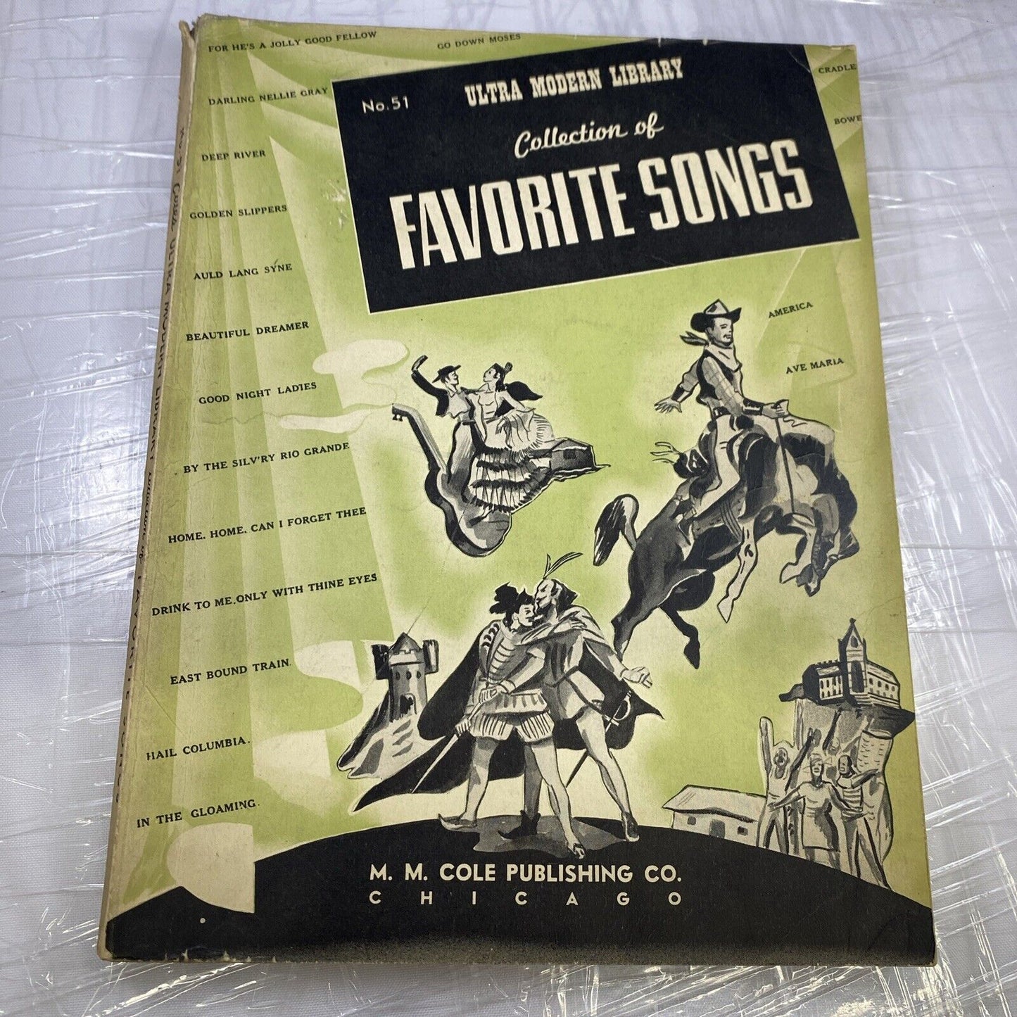 Vintage "No. 51 Ultra Modern Library Favorite Songs" 1940s Songbook Sheet Music