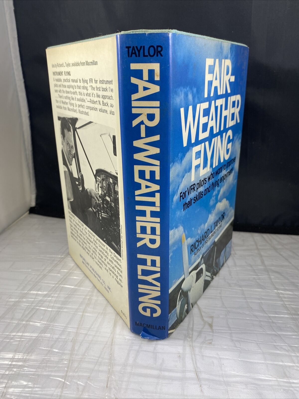 Vintage 70s Aviation Fair Weather Flying by Richard L. Taylor 1974 Hardcover