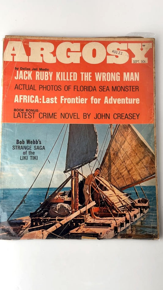Argosy Sept 1967 Jack Ruby Killed the Wrong Man Illustrated Magazine