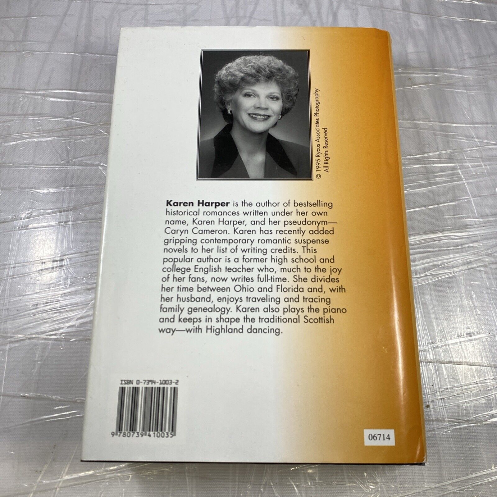 Down To The Bone By Karen Harper Fiction Novel Mira Book Club Edition
