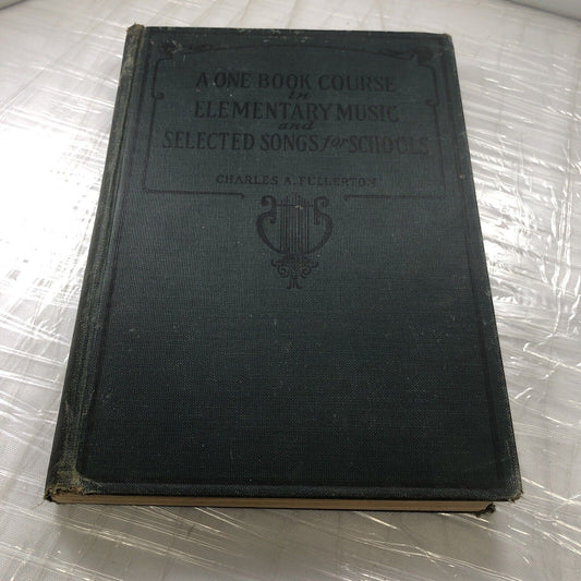 A One Book Course In Elementary Music. Antique School Music Textbook