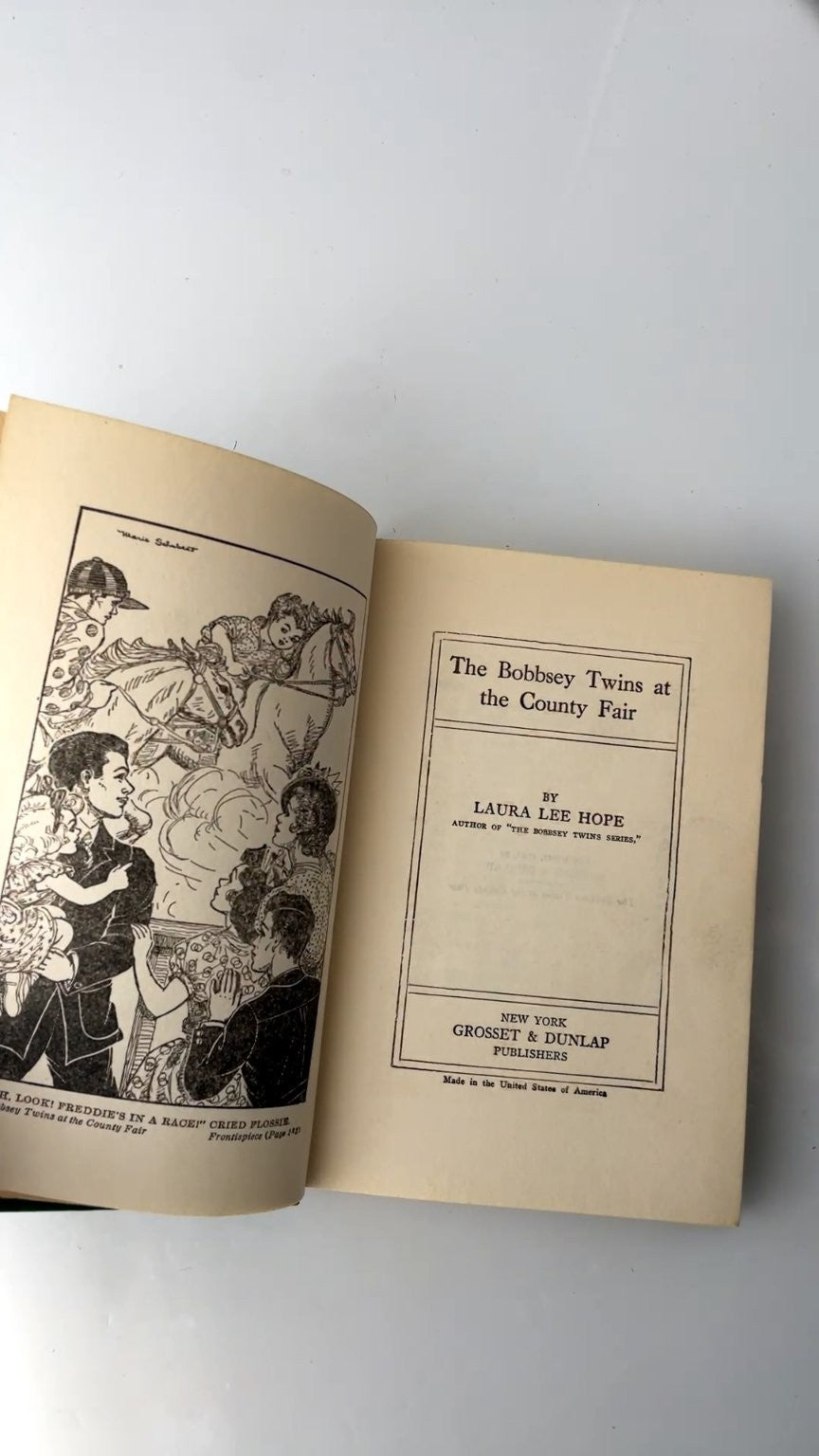 The Bobbsey Twins at the County Fair Laura Lee Hope 1922 Grosset & Dunlap