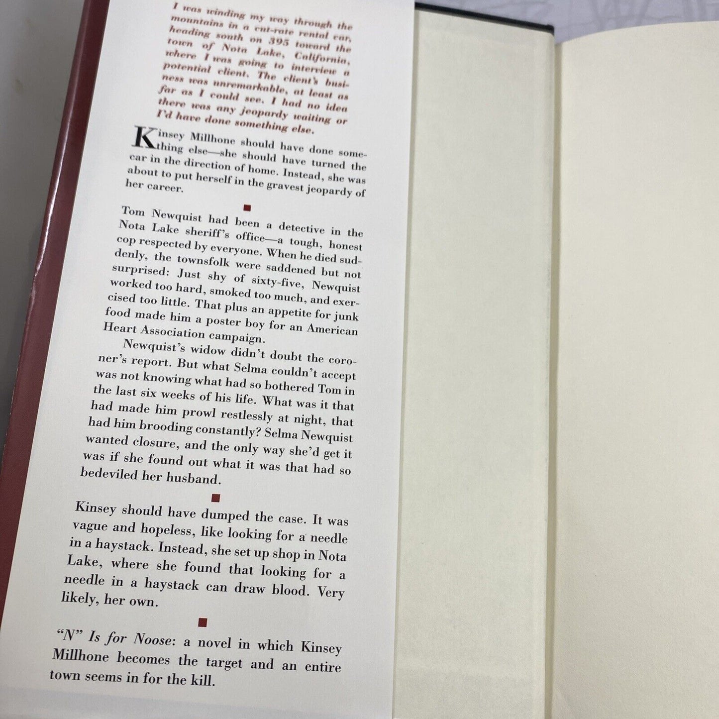 Kinsey Millhone Alphabet Mysteries: N Is for Noose 14 by Sue Grafton (1998 BCE