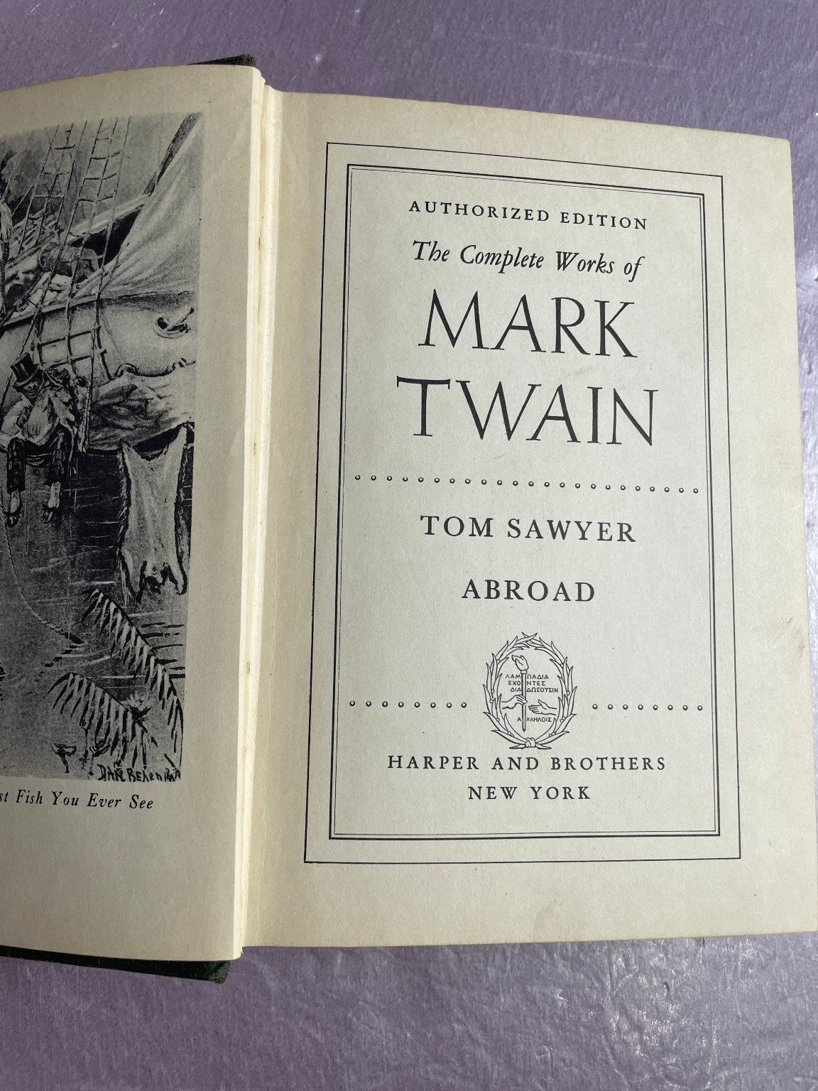 Tom Sawyer Abroad Detective Mark Twain 1917 Authorized Edition Harper & Bros