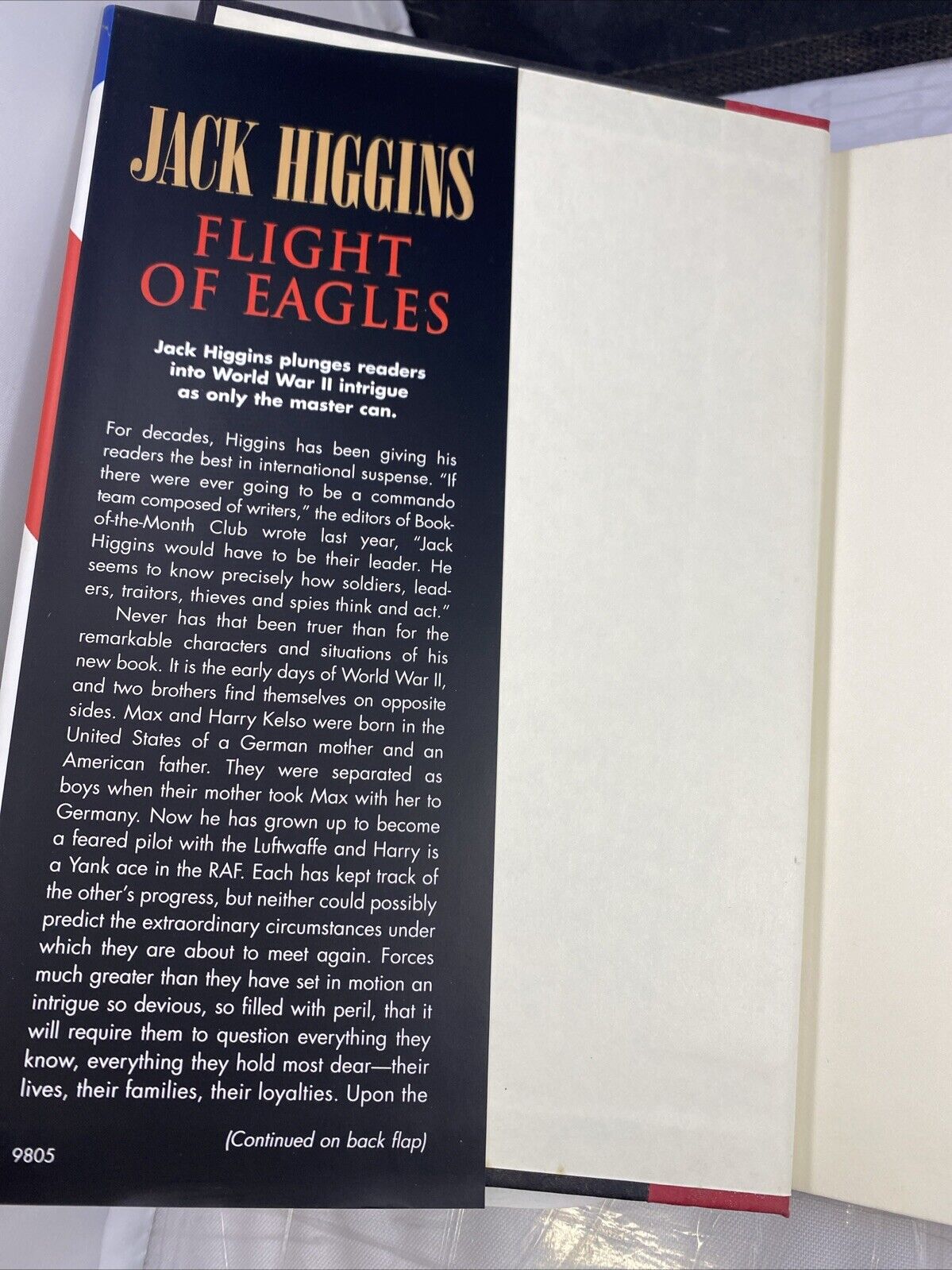 Flight of Eagles - Hardcover By Higgins, Jack VERY GOOD Famous Author Fiction