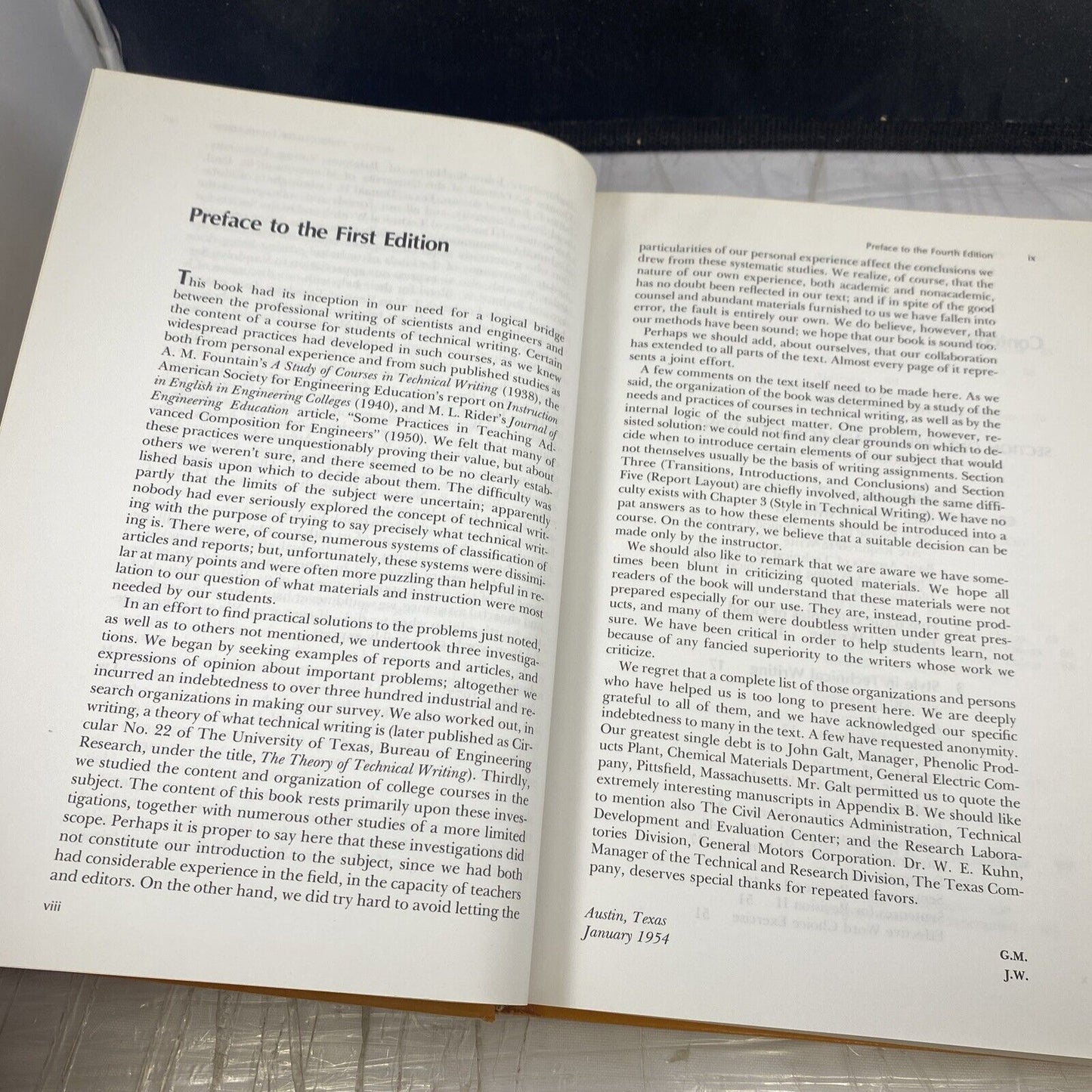 Technical Writing by Gordon H. Mills Fourth Ed. Vintage 70s Textbook Orange